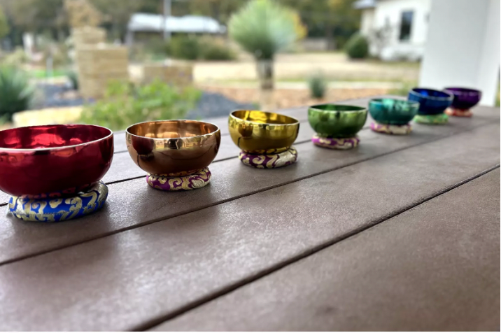 4th Octave Chakra Colored Bowls