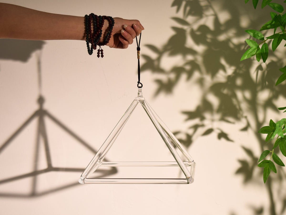 10" Crystal Quartz Pyramid | Attention Instrument for Practitioners