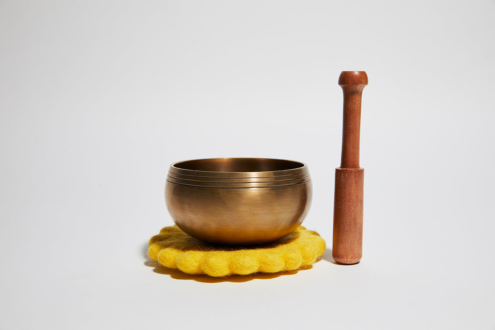 Sunny:  3.5 Inch Bronze Singing Bowl Made Just For Kids Mindfulness Special Design Cushion