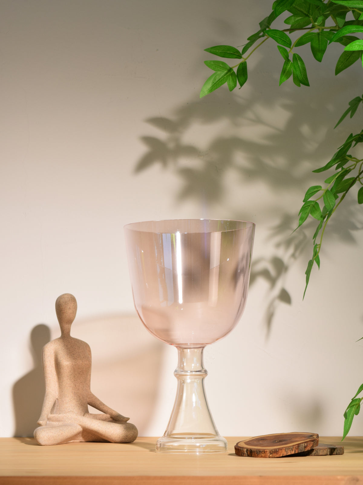 6.75" F4 Crystal Chalice Heart Practitioners Singing Bowl