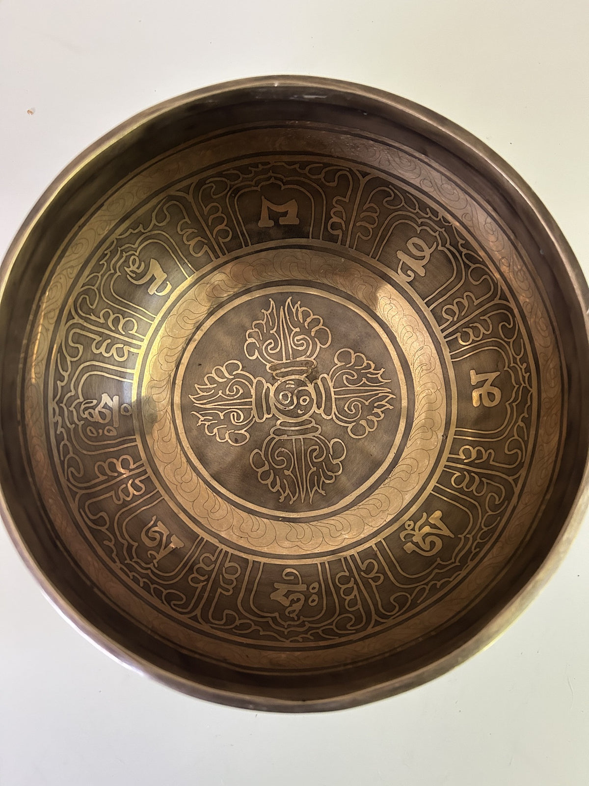 7 Inch Bronze A3 One Of A Kind Singing Bowl CUSTOM-0001