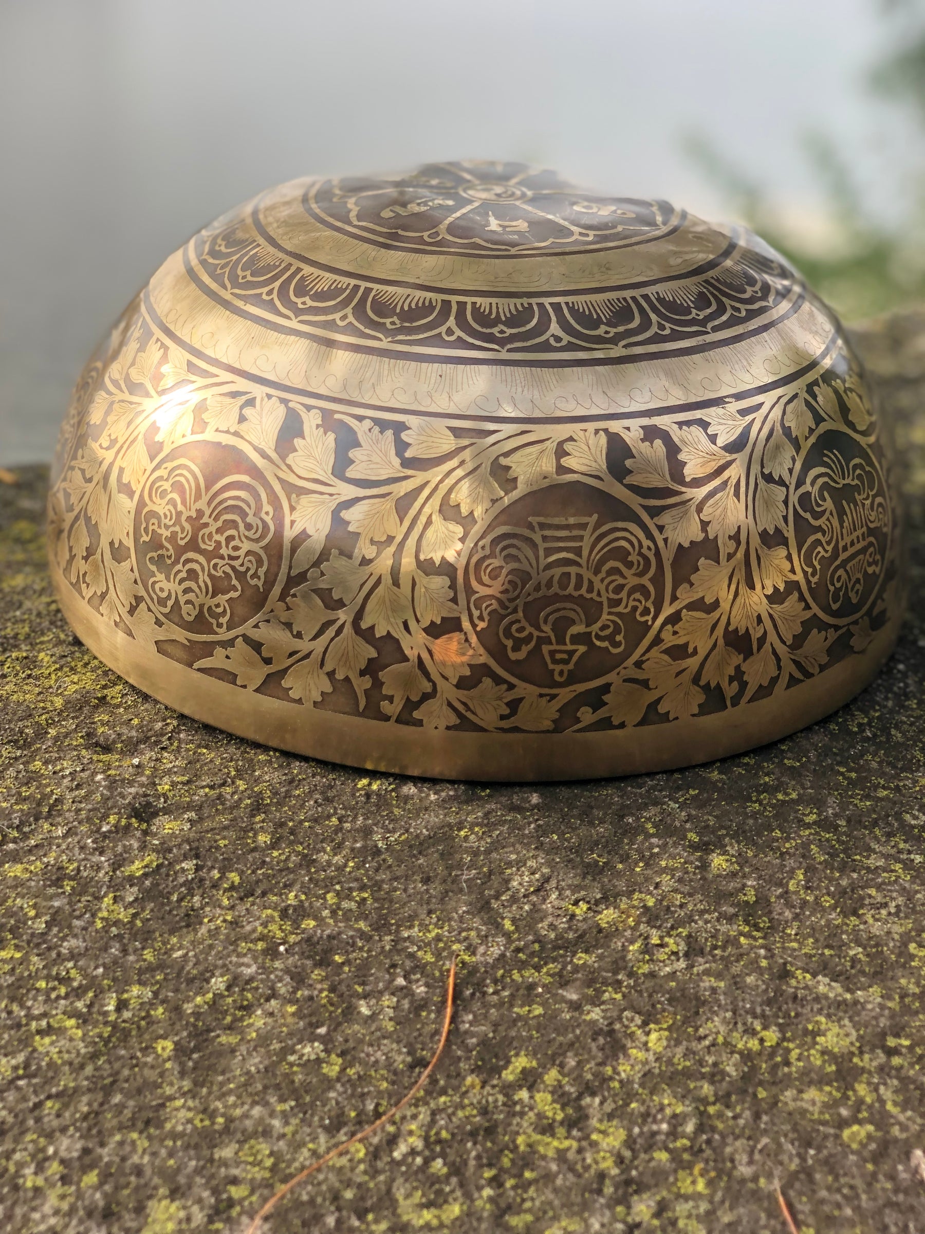 The Flower of Life Bowl: Large 10.5 Inch Handmade Bronze Bowl Limited Design