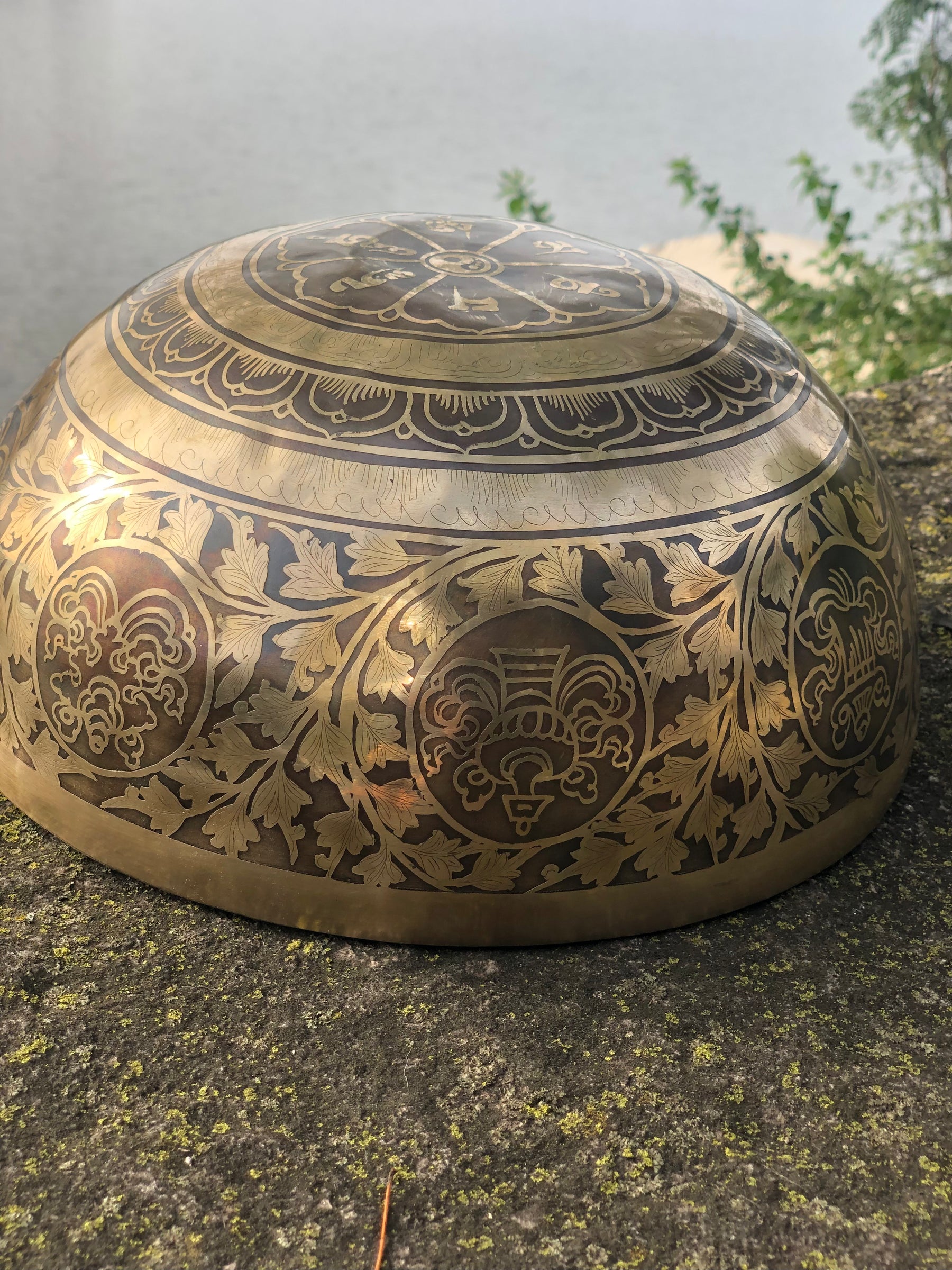 The Flower of Life Bowl: Large 10.5 Inch Handmade Bronze Bowl Limited Design