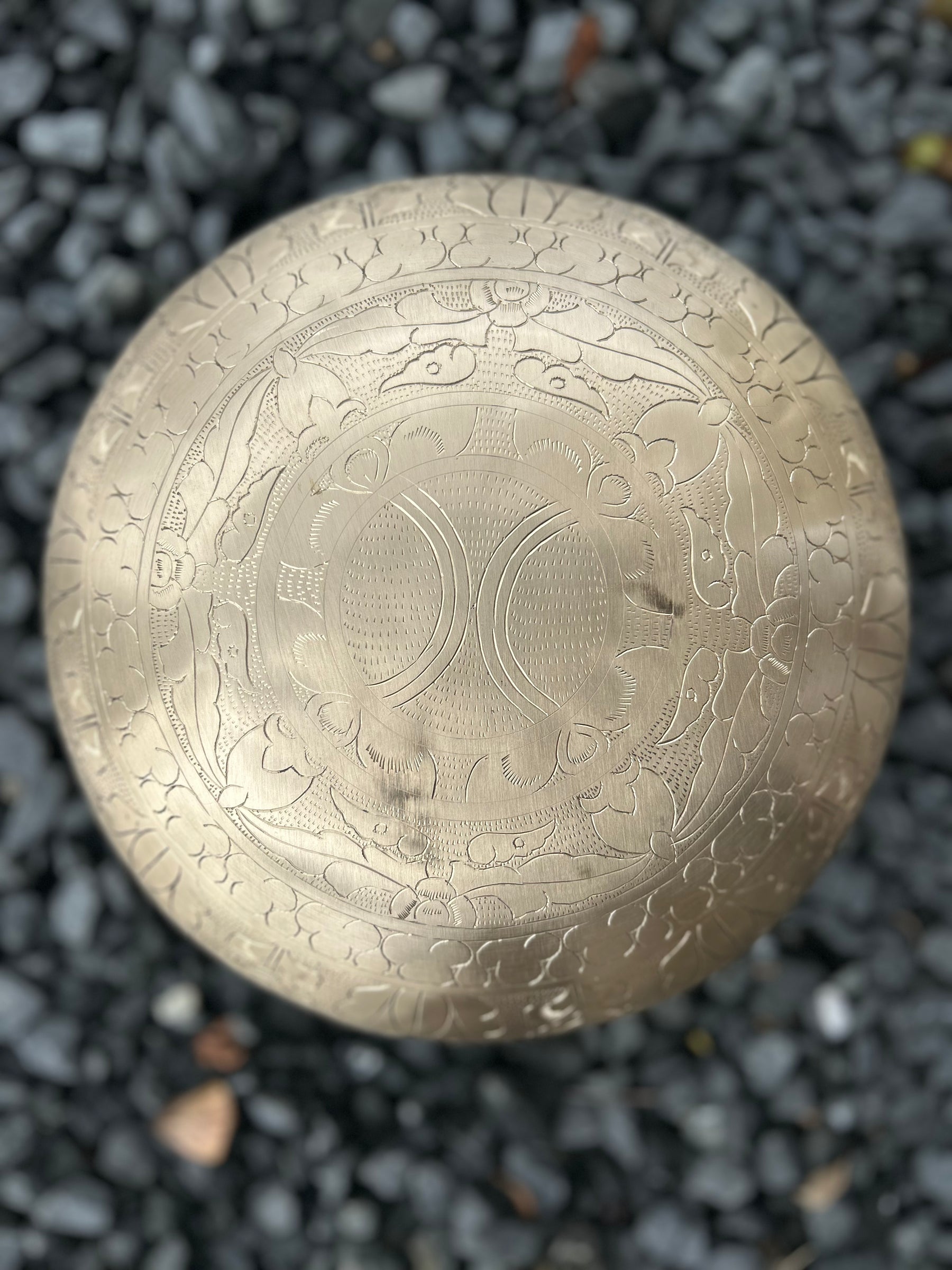 The Golden Leaf Bowl: 10.5 inch | 3rd Octave Subtle Etchings