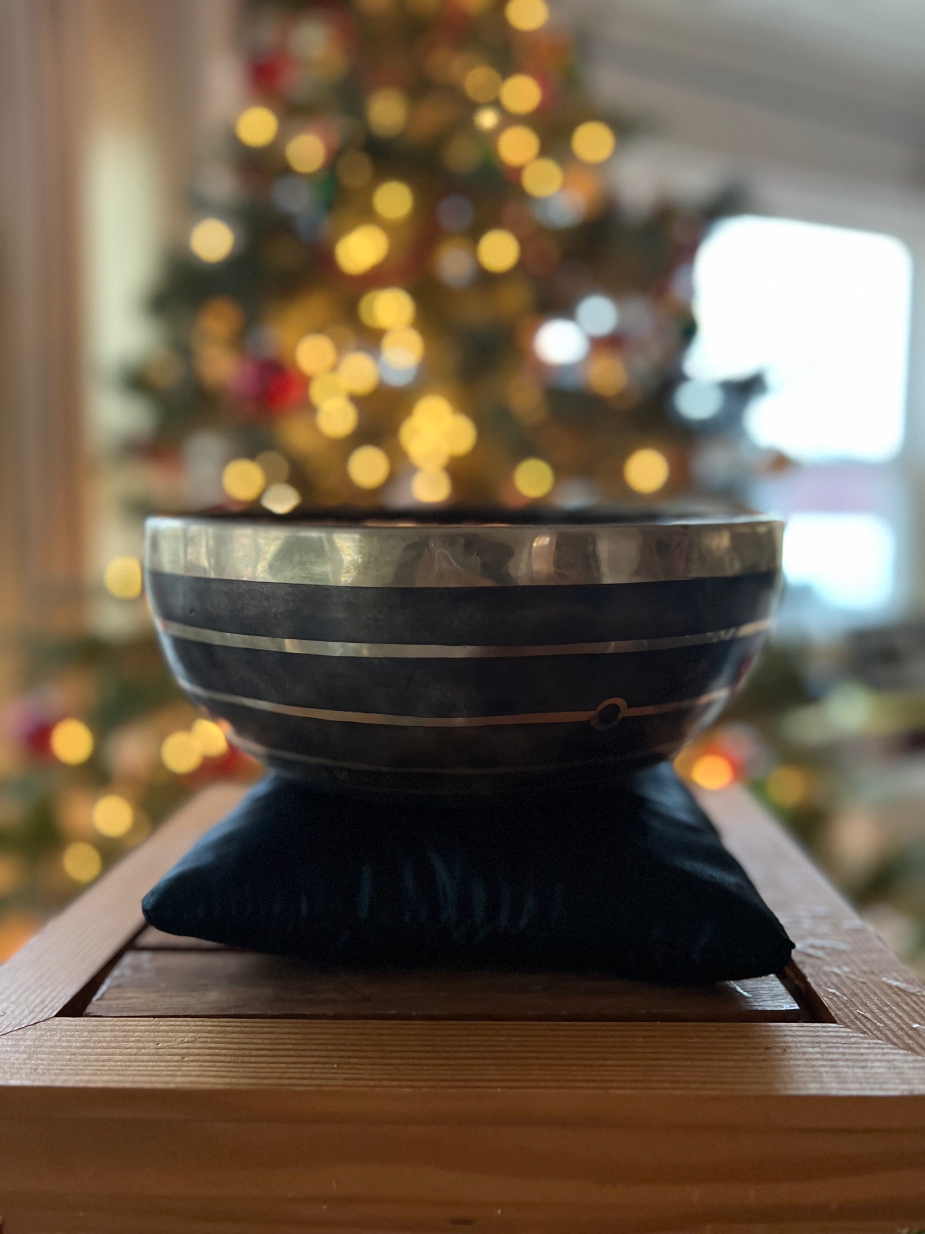 The Planetary Bowl Large 9 Inch Handmade Bronze Singing Bowl From Nepal Limited Design