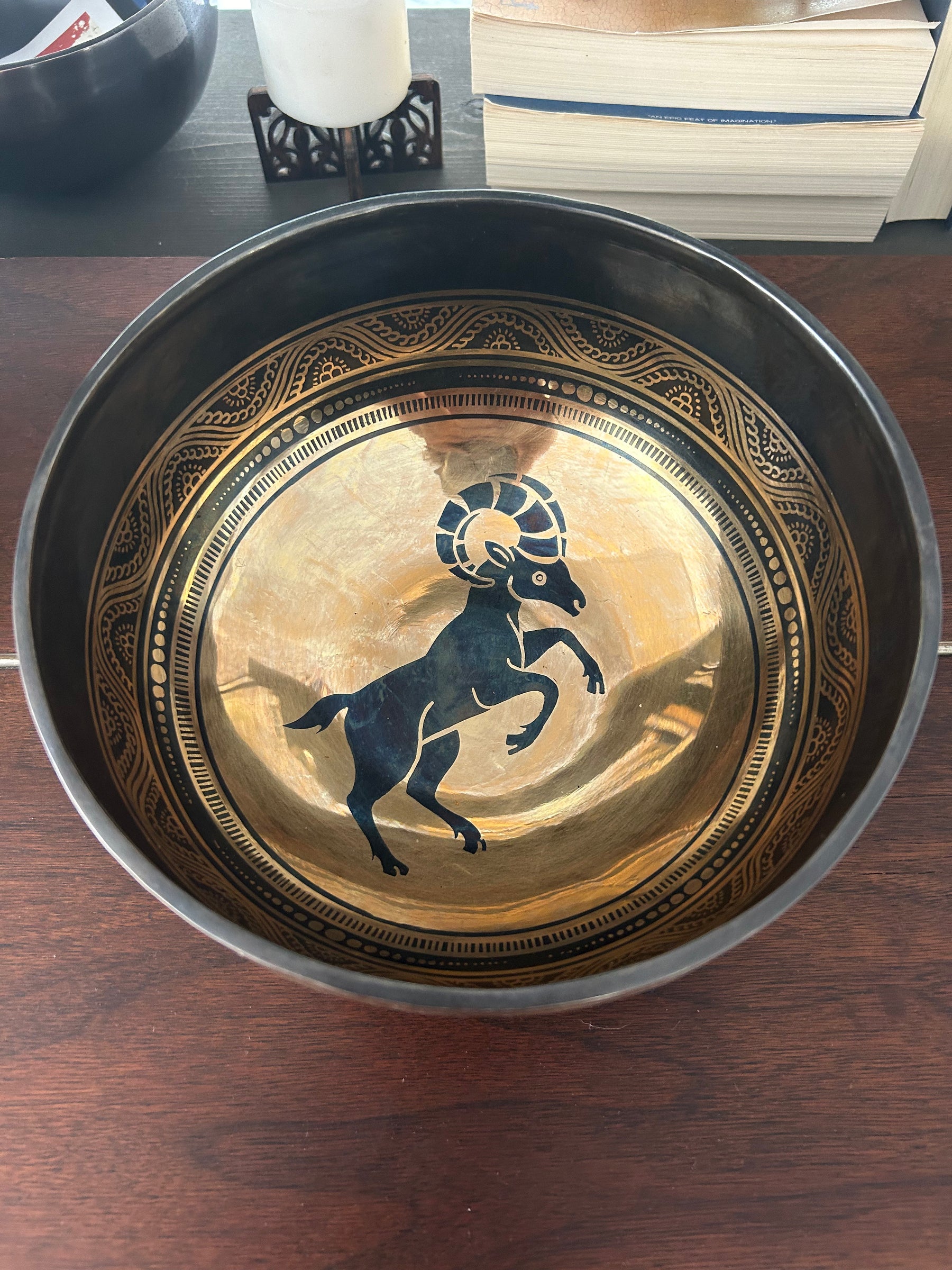 The Aries Singing Bowl: 9 inch Large | Handmade In Nepal