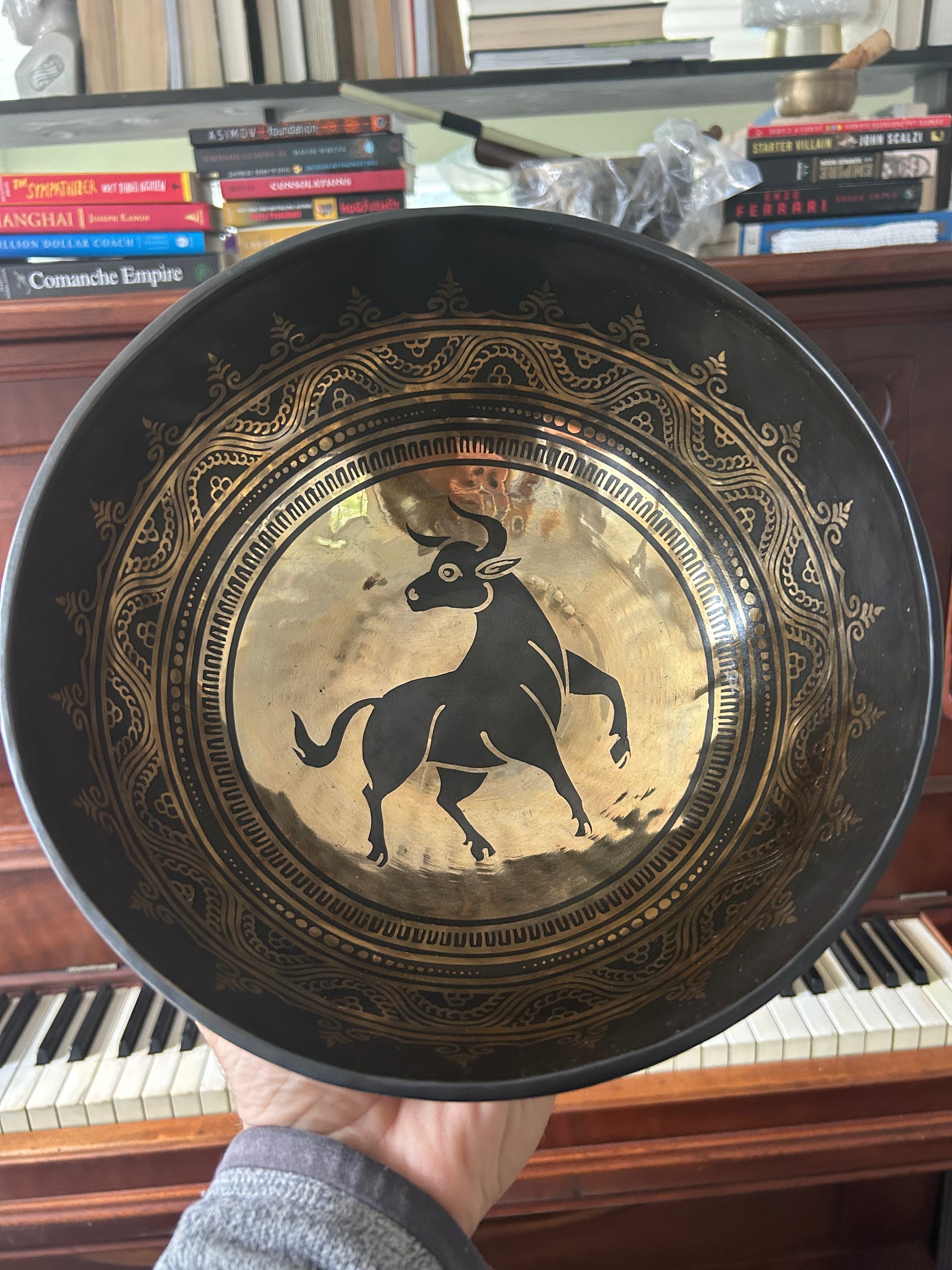 The Taurus Singing Bowl - 9 inch Large | Handmade In Nepal