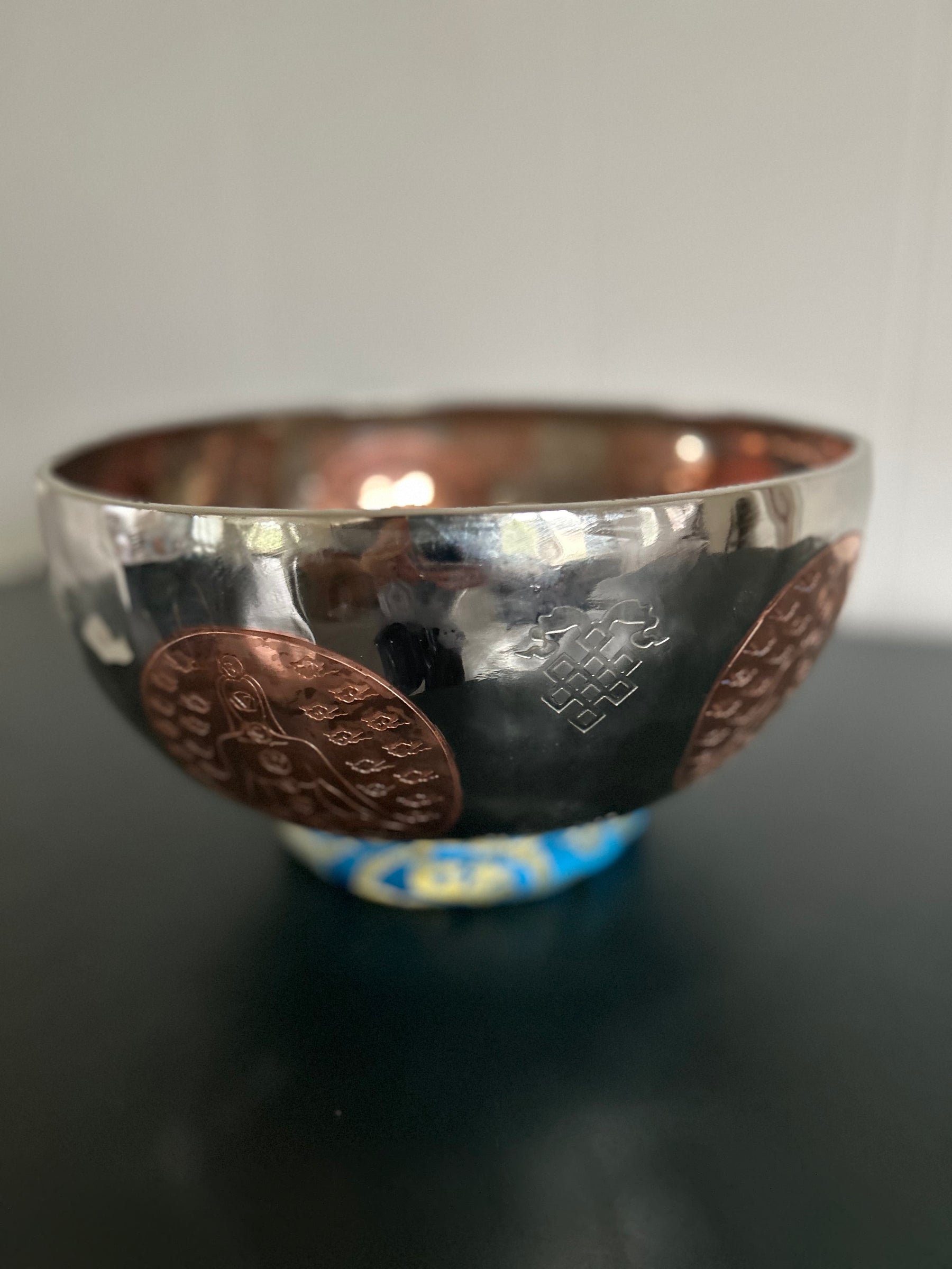 The Lady Of Life Bowl: 10.25 inch | Handmade Bronze Singing Bowl Rich Etchings