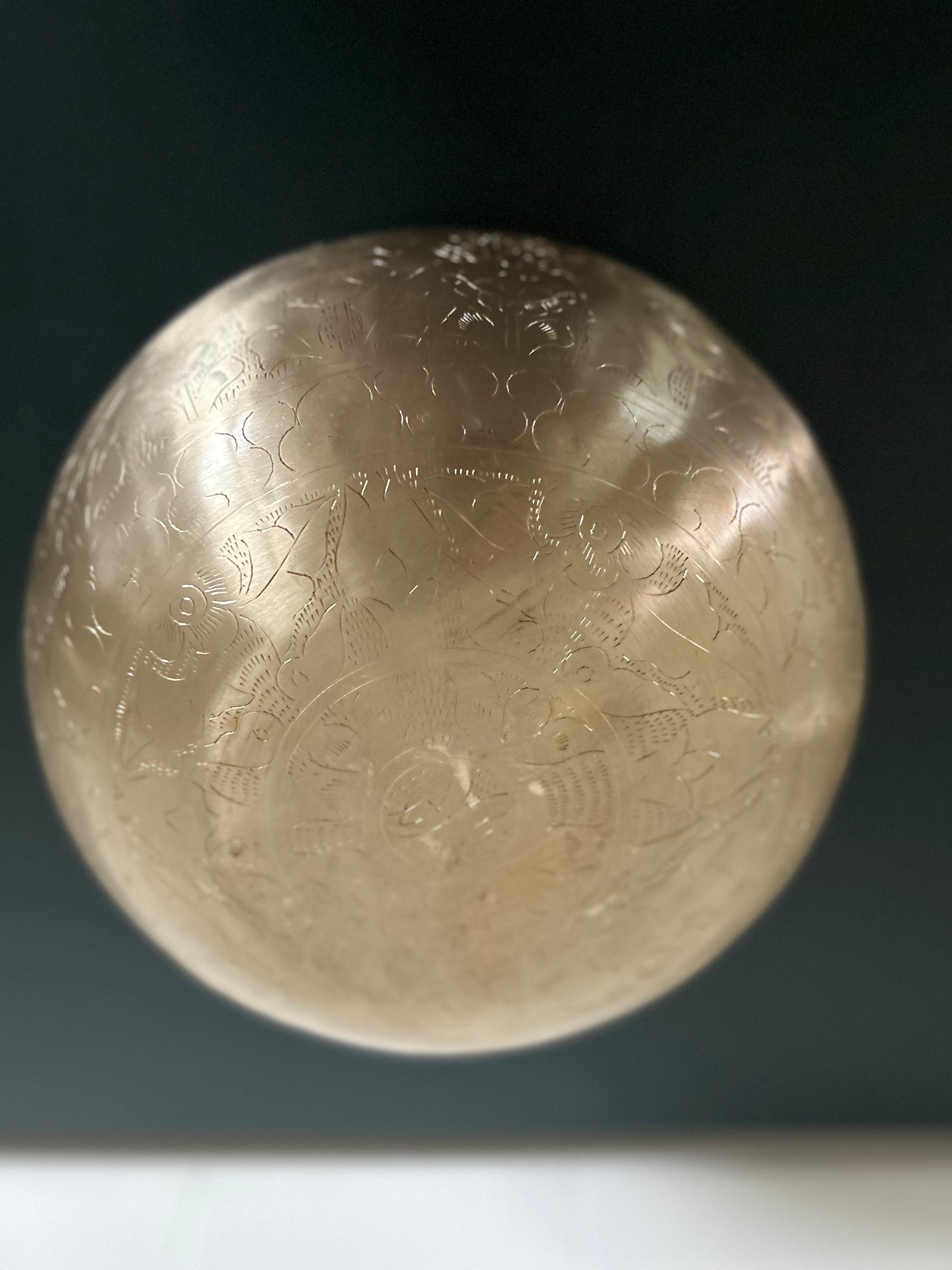 The Golden Leaf Bowl: 10.5 inch | 3rd Octave Subtle Etchings