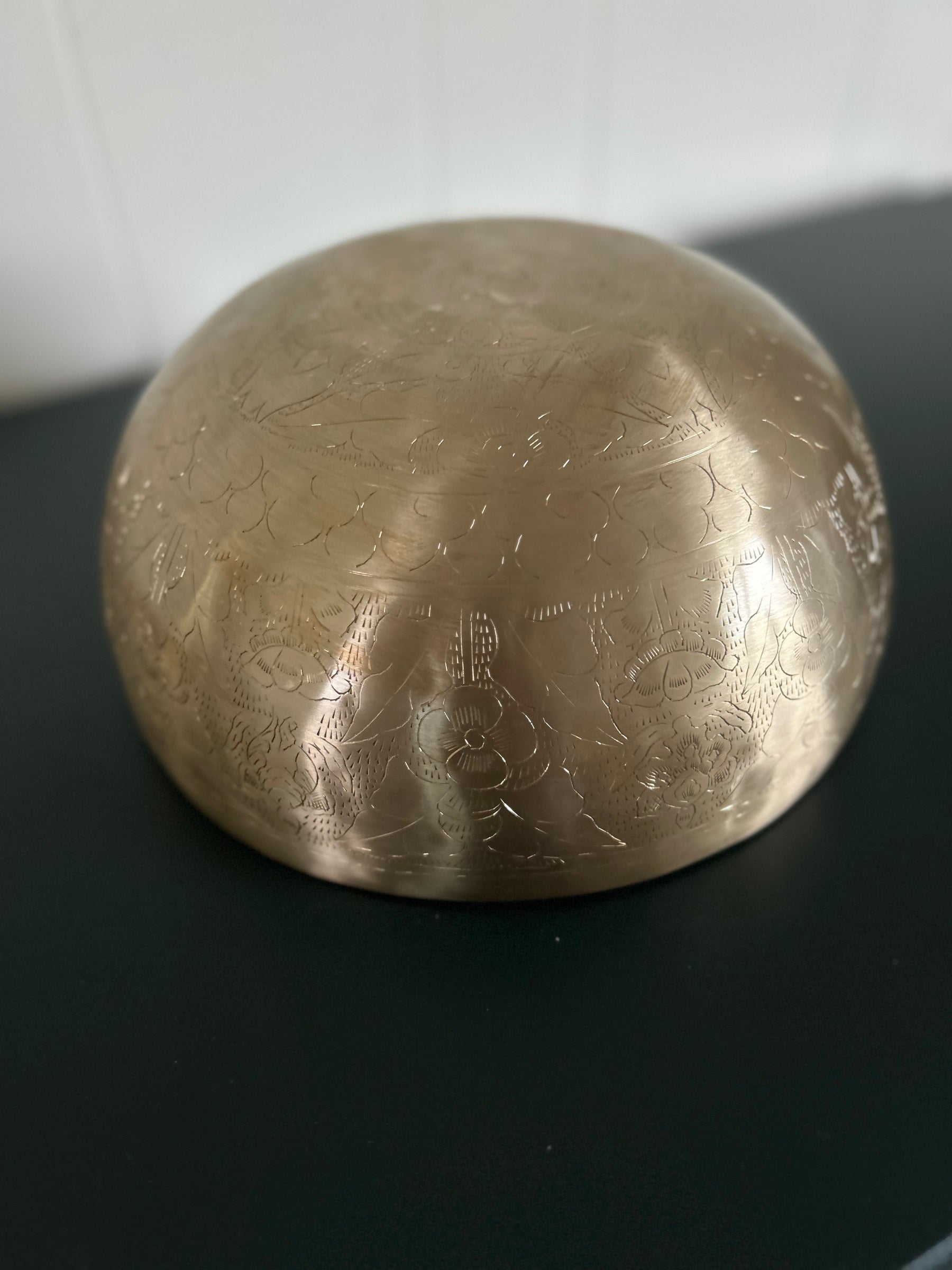 The Golden Leaf Bowl: 10.5 inch | 3rd Octave Subtle Etchings