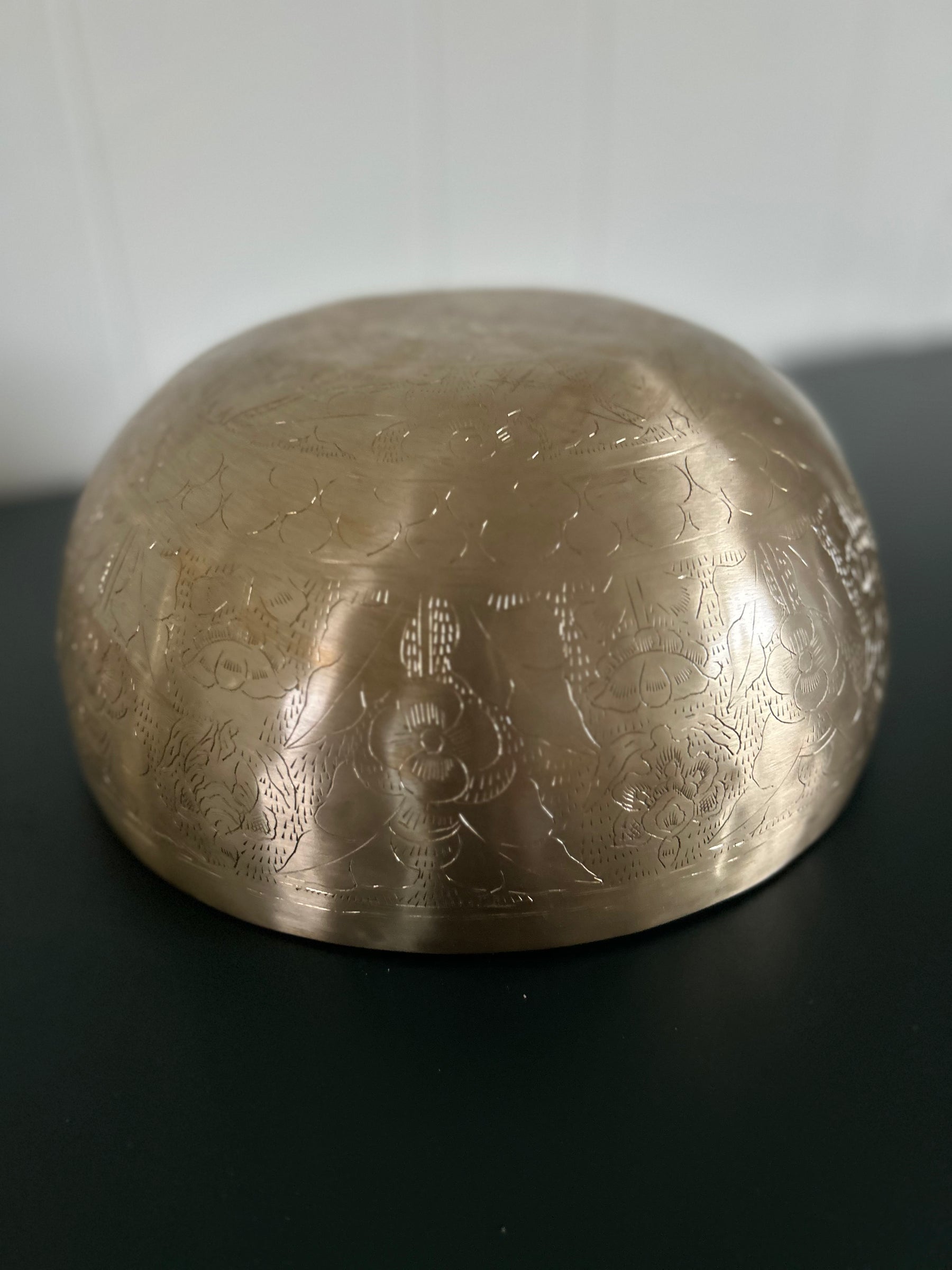 The Golden Leaf Bowl: 10.5 inch | 3rd Octave Subtle Etchings