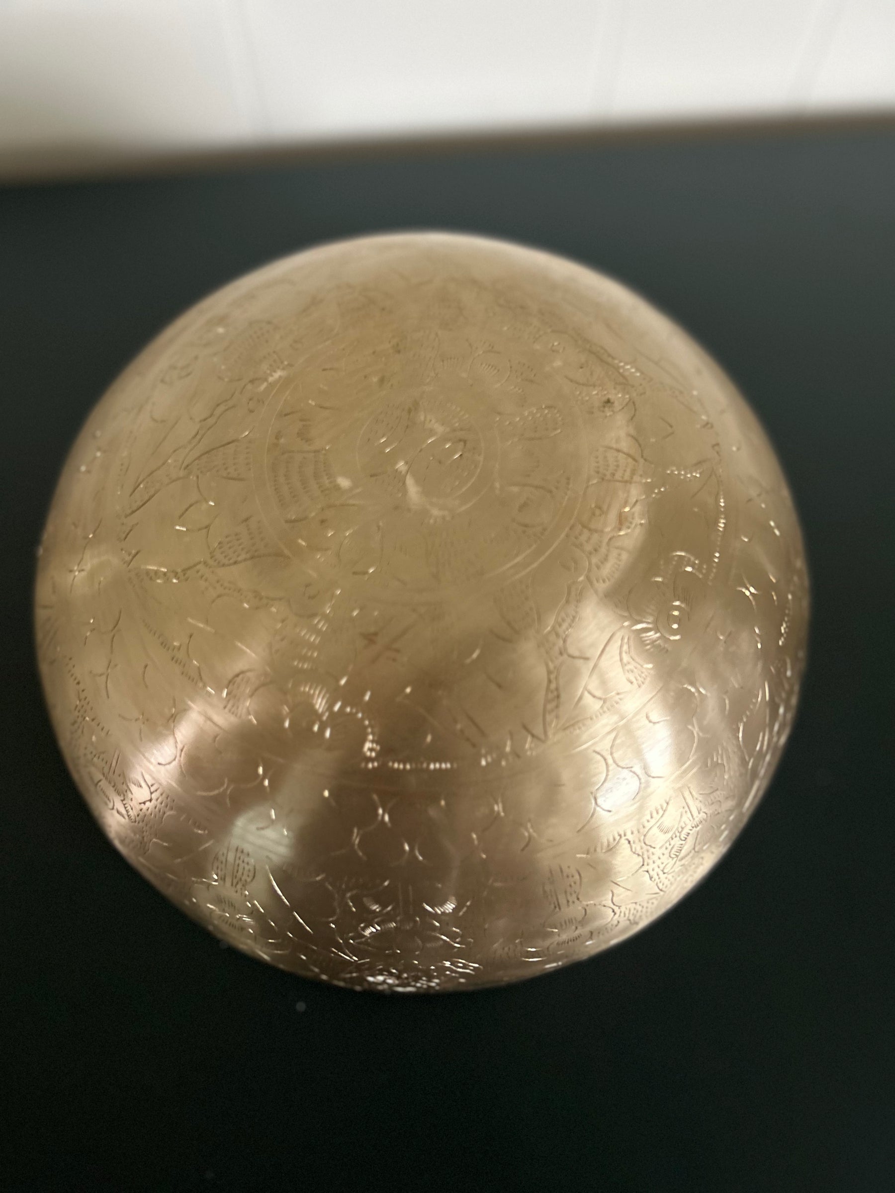 The Golden Leaf Bowl: 10.5 inch | 3rd Octave Subtle Etchings