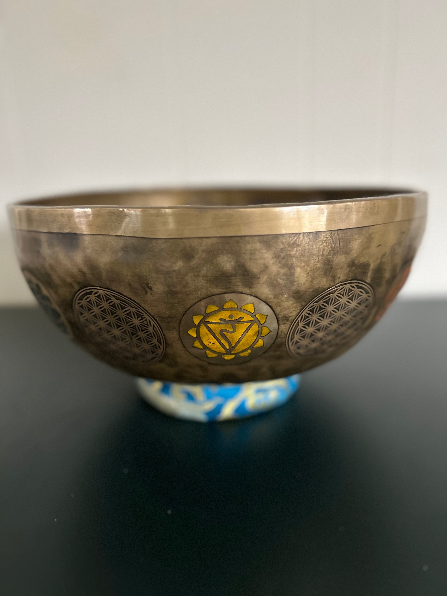 Presale - Gem Of The Garden Bowl: 13 inch | Extra Large Bronze Handmade Singing Bowl