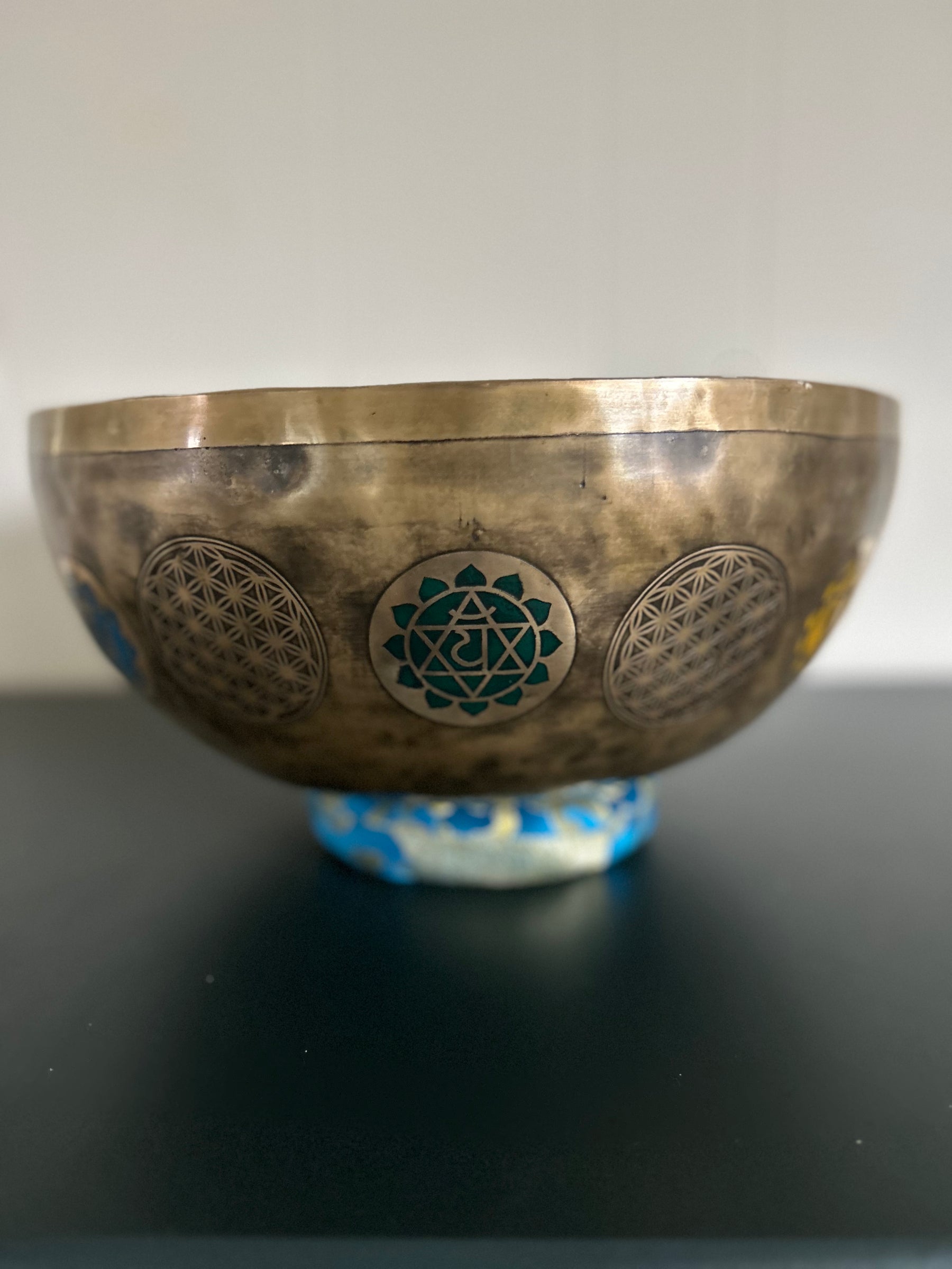 Presale - Gem Of The Garden Bowl: 13 inch | Extra Large Bronze Handmade Singing Bowl