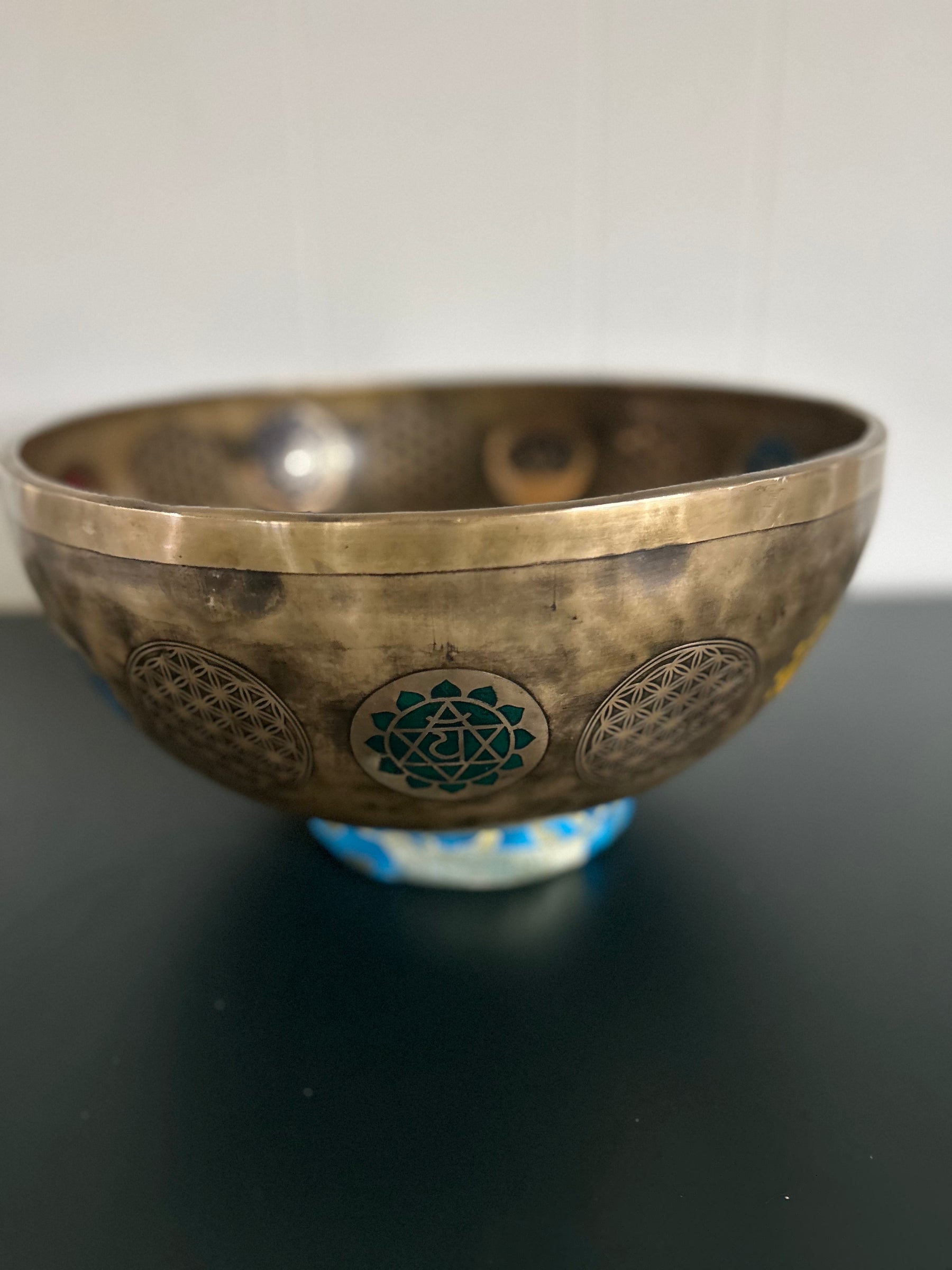Presale - Gem Of The Garden Bowl: 13 inch | Extra Large Bronze Handmade Singing Bowl