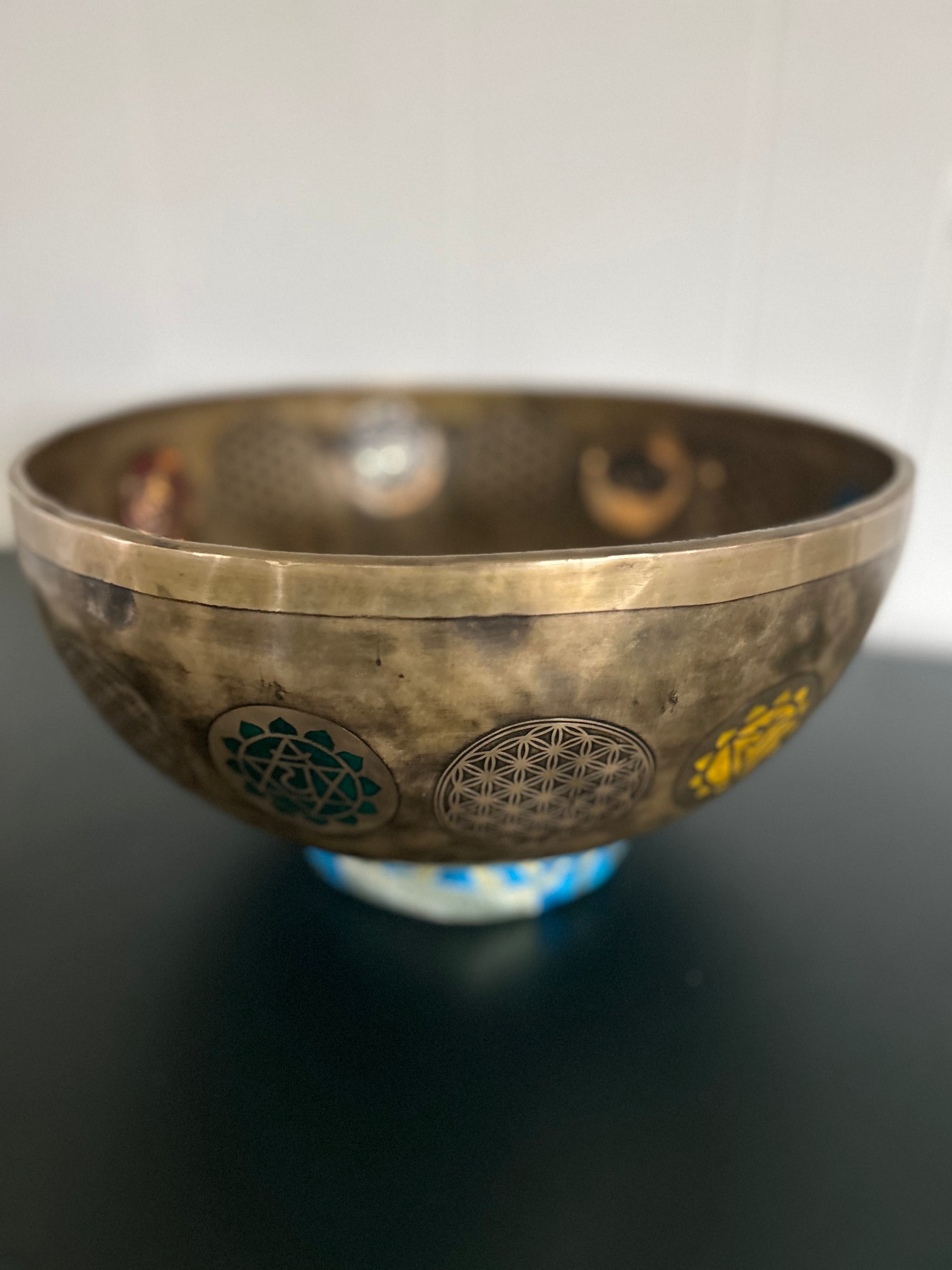 Presale - Gem Of The Garden Bowl: 13 inch | Extra Large Bronze Handmade Singing Bowl
