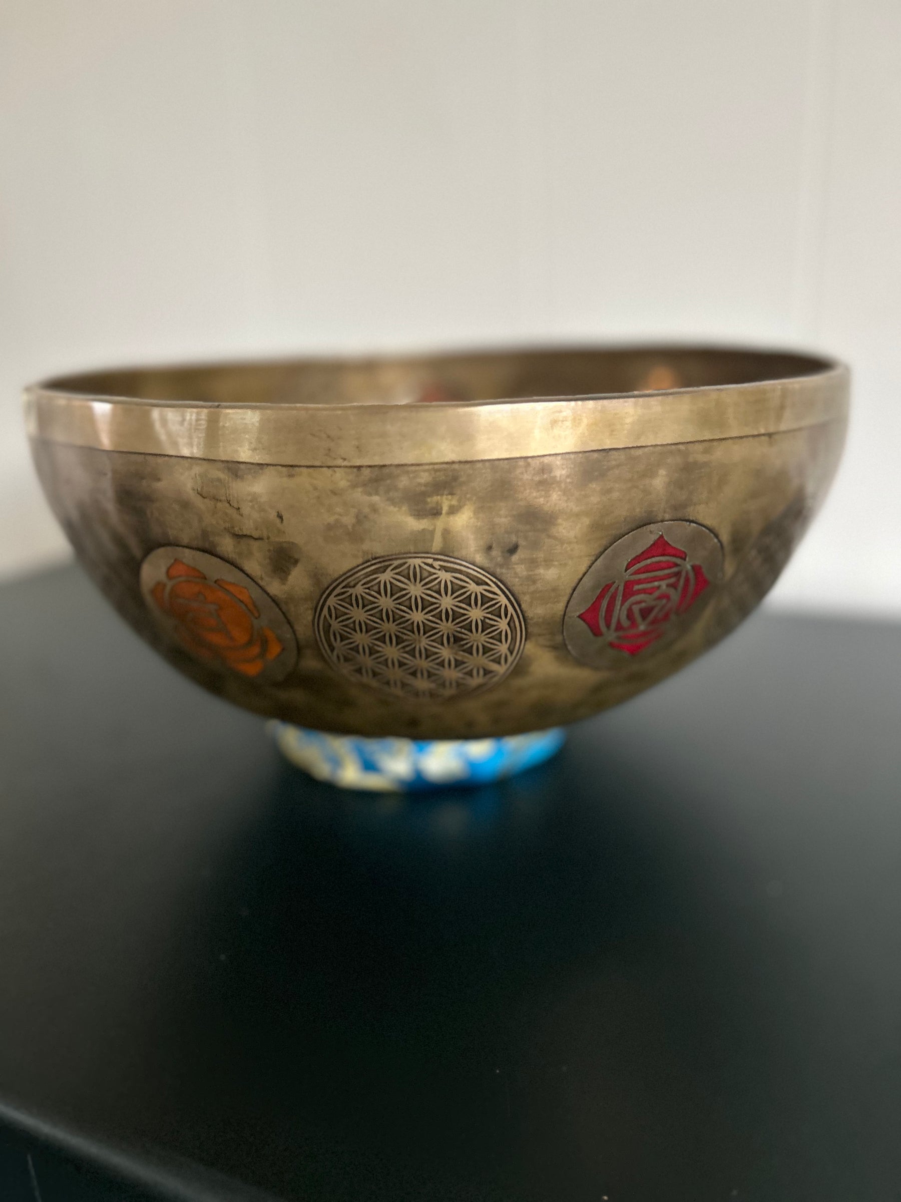 Presale - Gem Of The Garden Bowl: 13 inch | Extra Large Bronze Handmade Singing Bowl