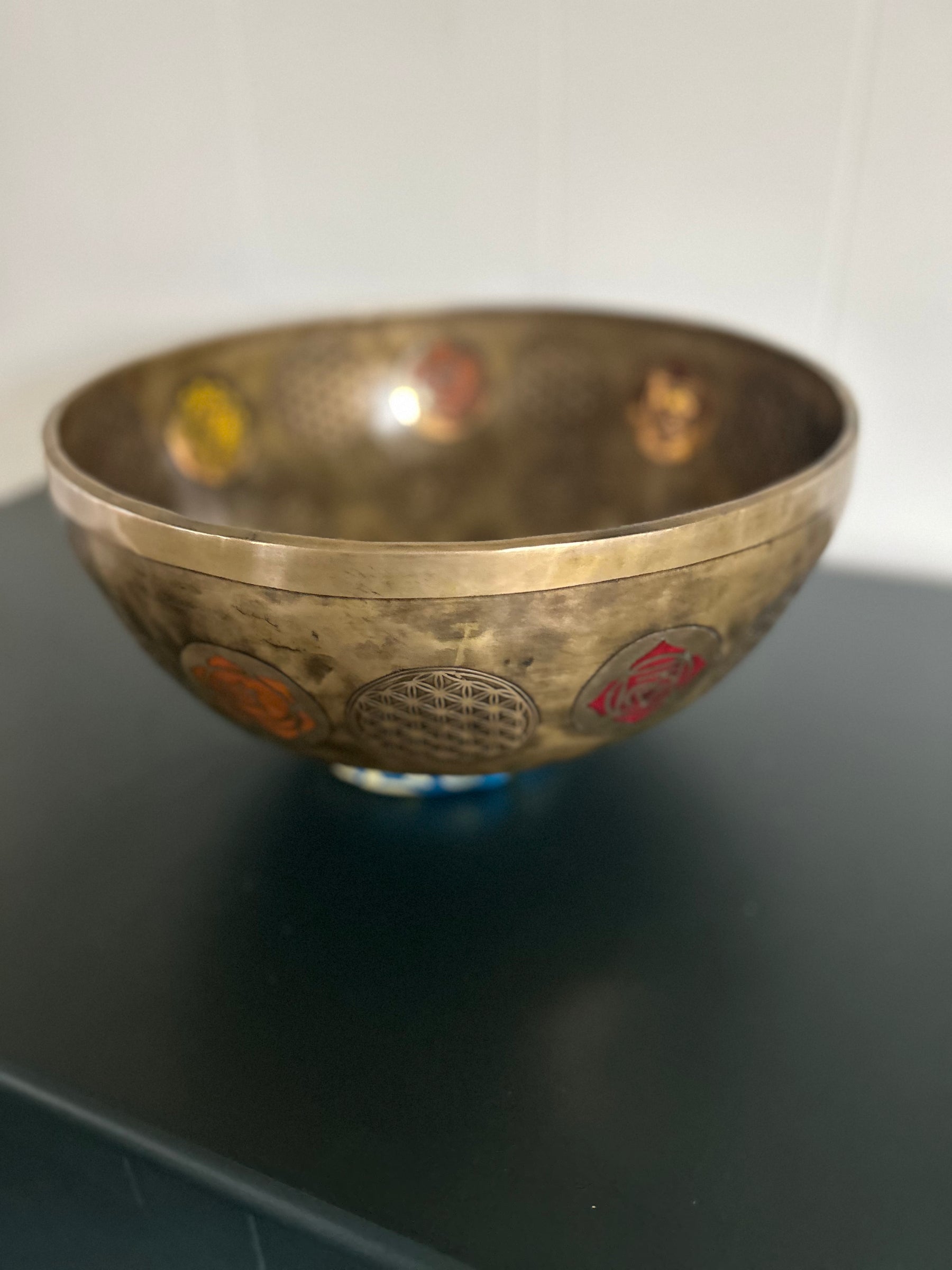 Presale - Gem Of The Garden Bowl: 13 inch | Extra Large Bronze Handmade Singing Bowl