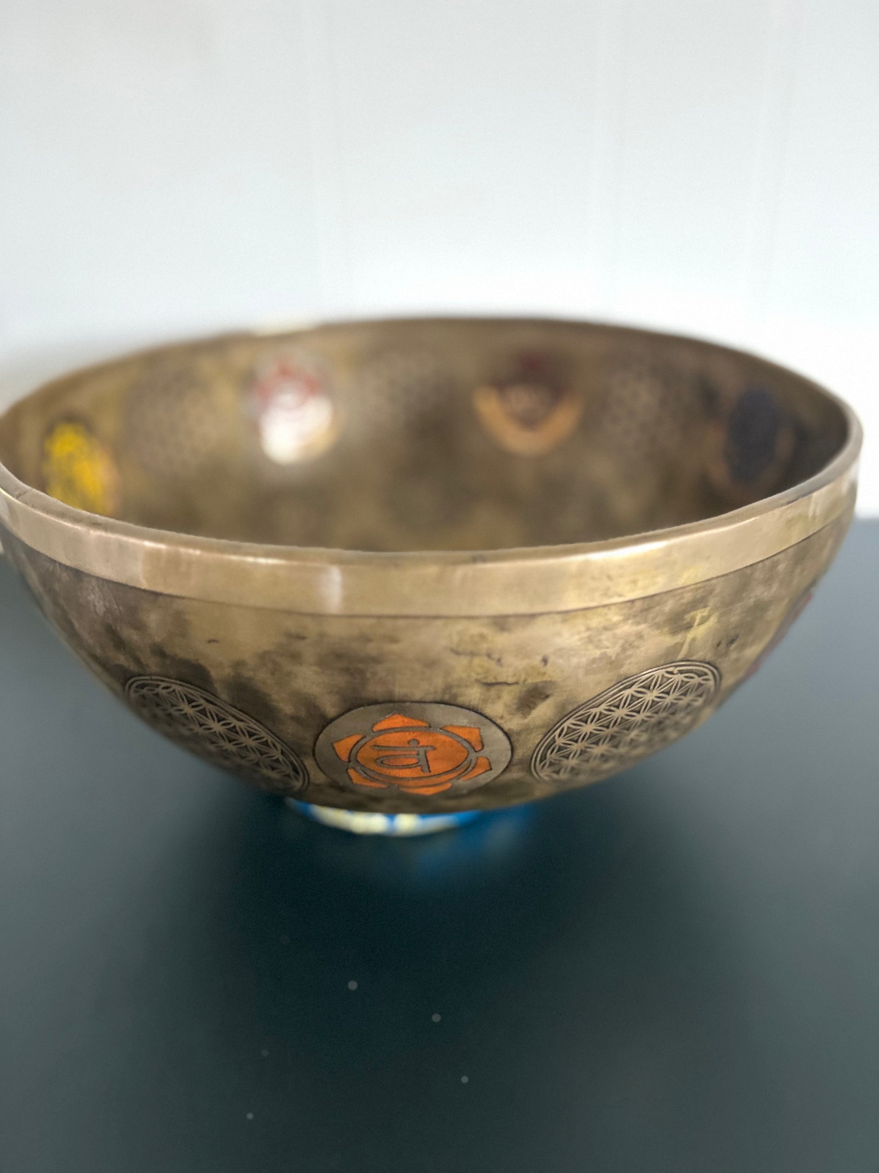 Presale - Gem Of The Garden Bowl: 13 inch | Extra Large Bronze Handmade Singing Bowl