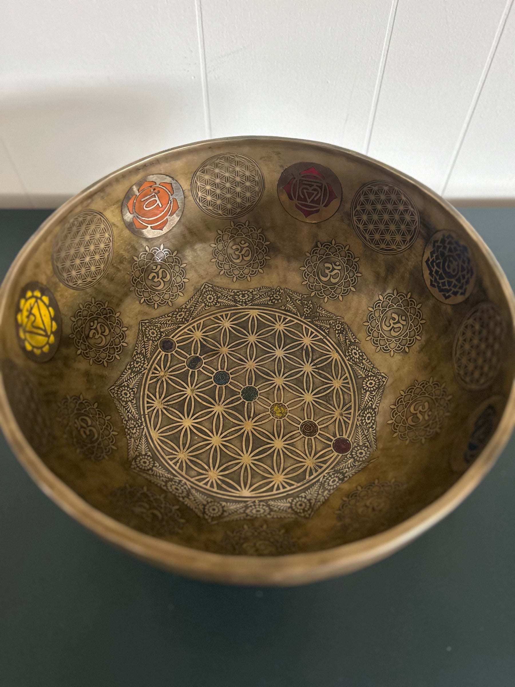 Presale - Gem Of The Garden Bowl: 13 inch | Extra Large Bronze Handmade Singing Bowl