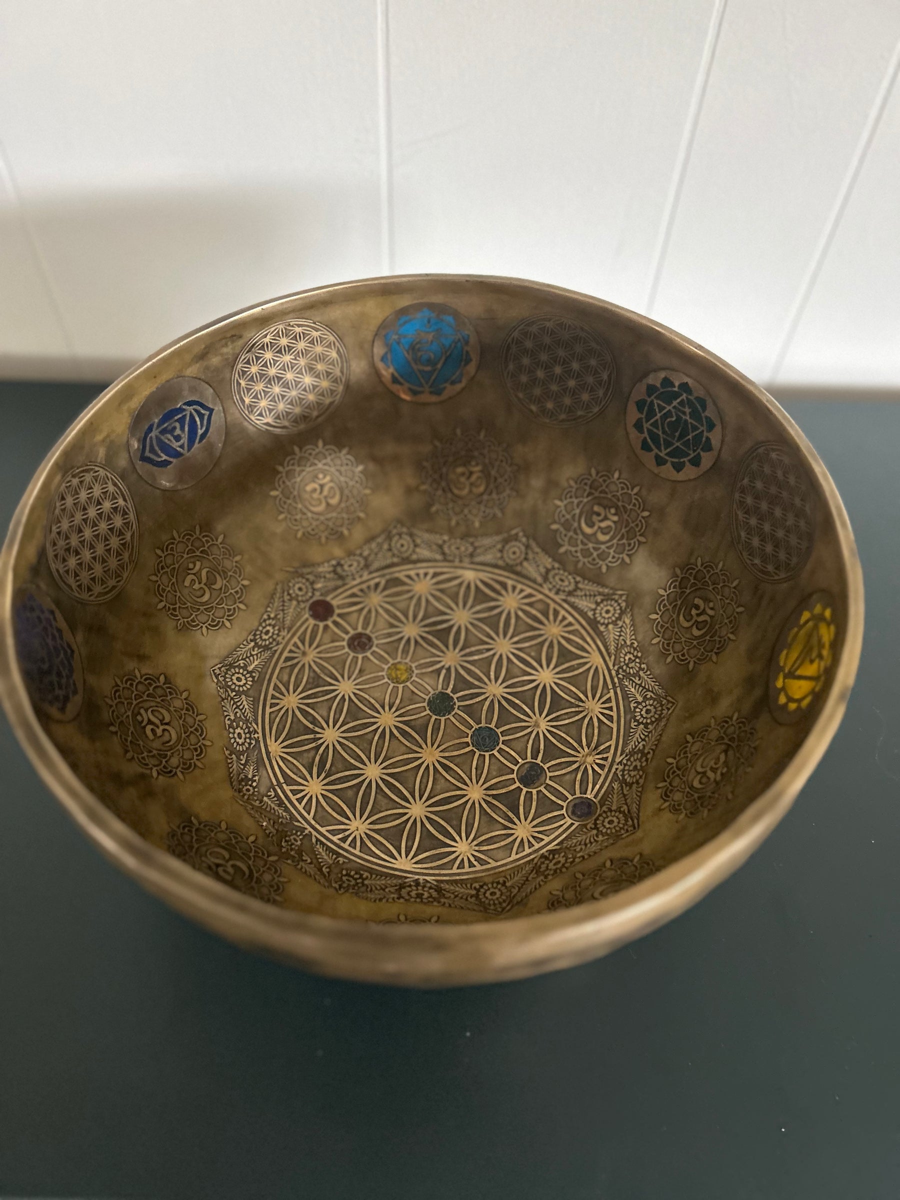 Presale - Gem Of The Garden Bowl: 13 inch | Extra Large Bronze Handmade Singing Bowl