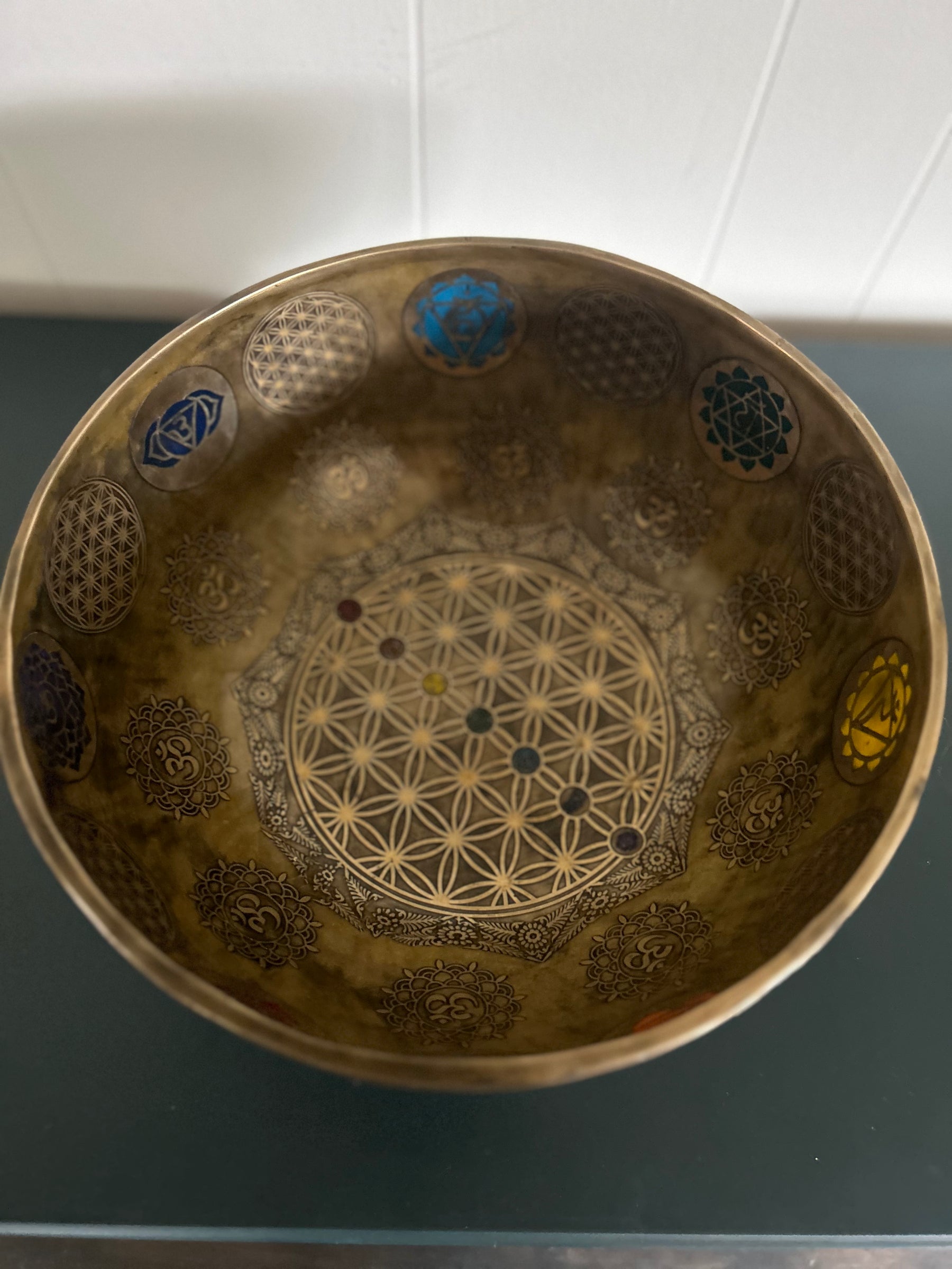 Presale - Gem Of The Garden Bowl: 13 inch | Extra Large Bronze Handmade Singing Bowl