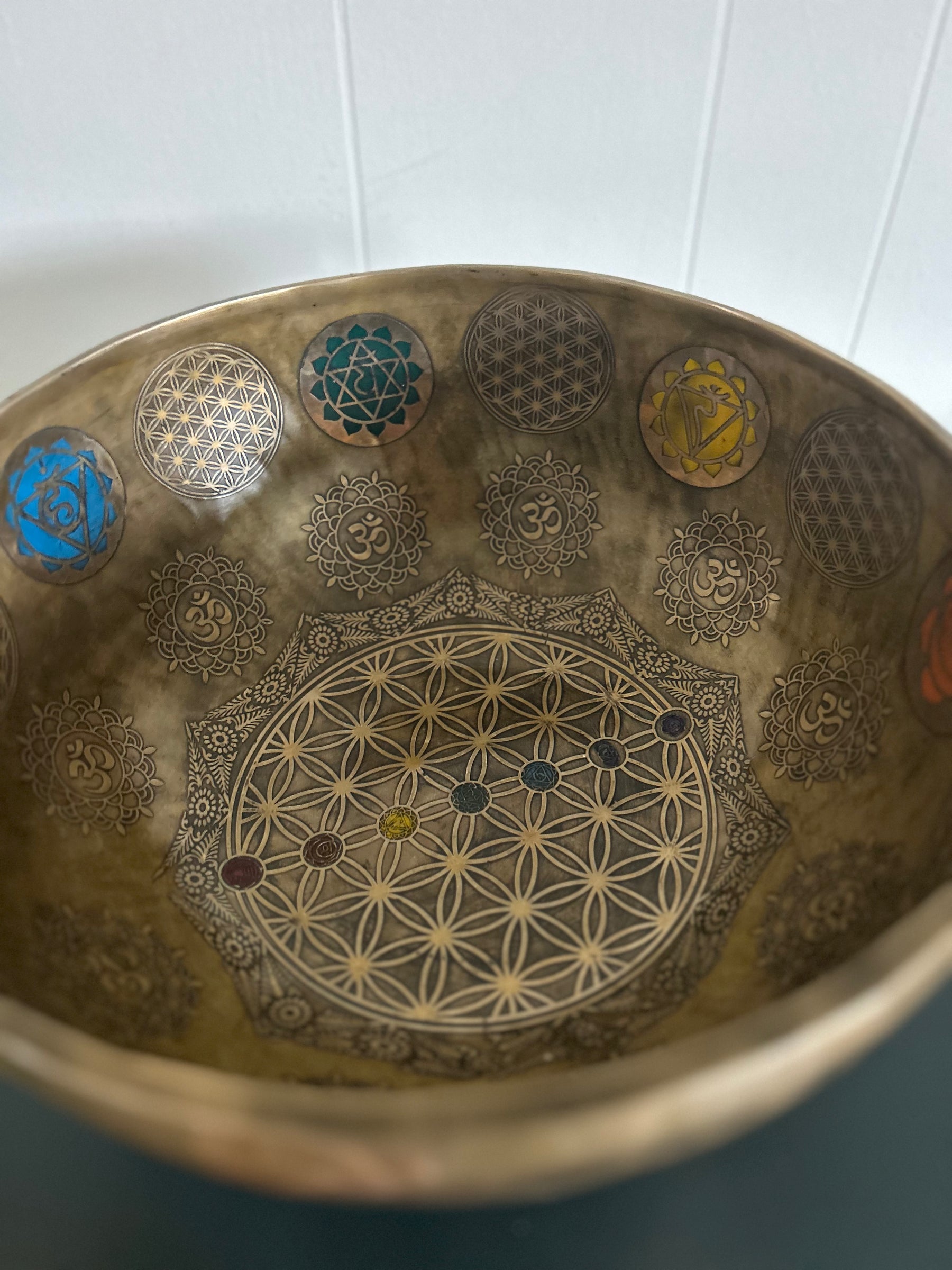 Presale - Gem Of The Garden Bowl: 13 inch | Extra Large Bronze Handmade Singing Bowl