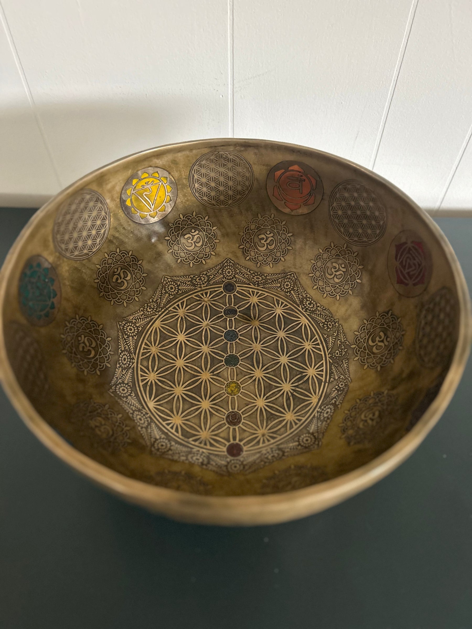 Presale - Gem Of The Garden Bowl: 13 inch | Extra Large Bronze Handmade Singing Bowl