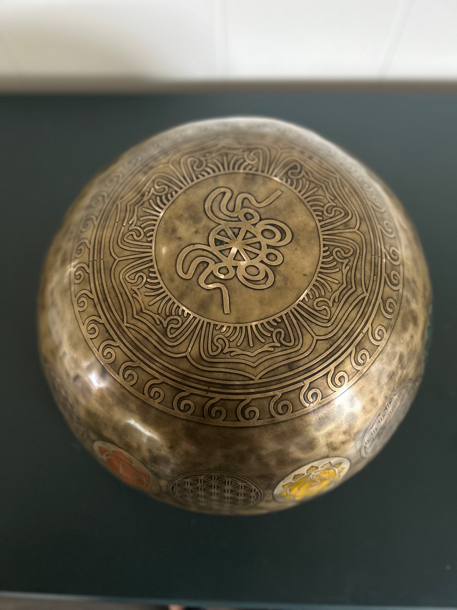 Presale - Gem Of The Garden Bowl: 13 inch | Extra Large Bronze Handmade Singing Bowl