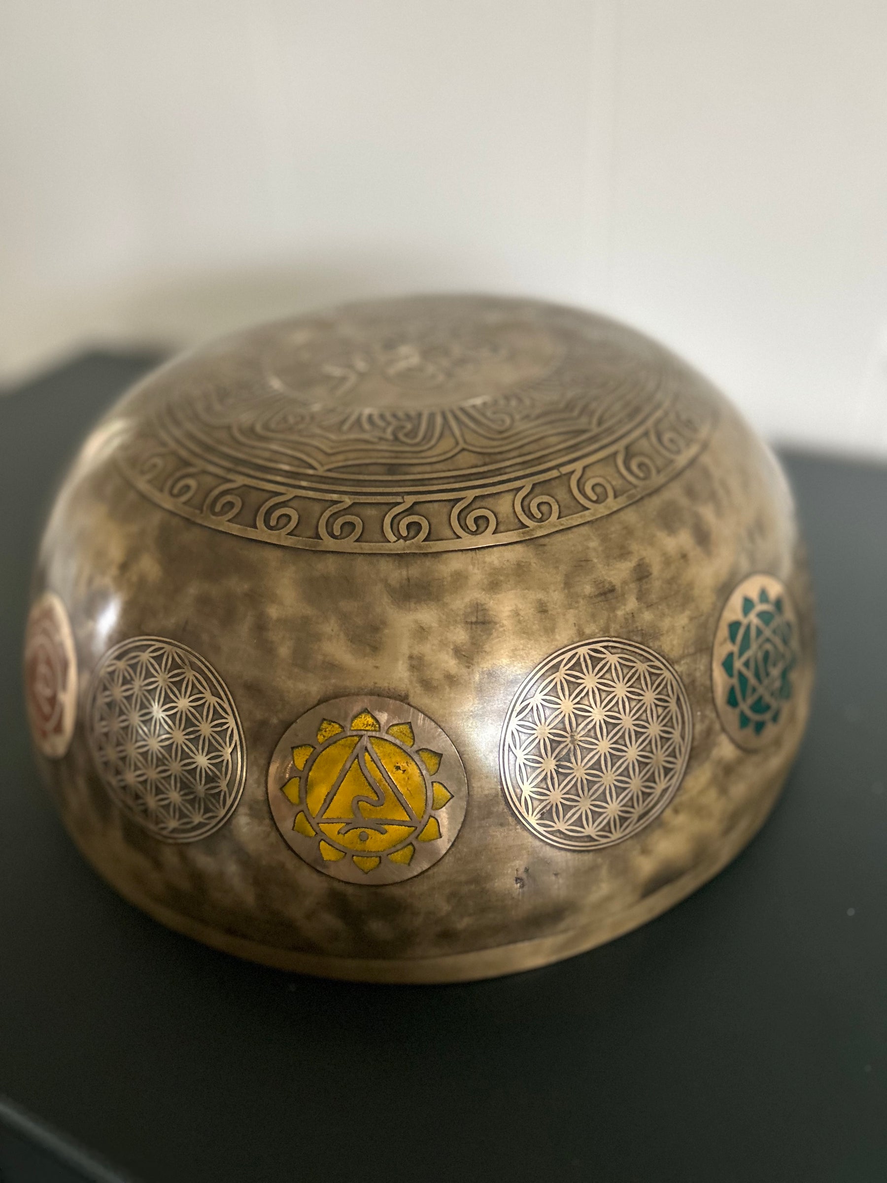 Presale - Gem Of The Garden Bowl: 13 inch | Extra Large Bronze Handmade Singing Bowl
