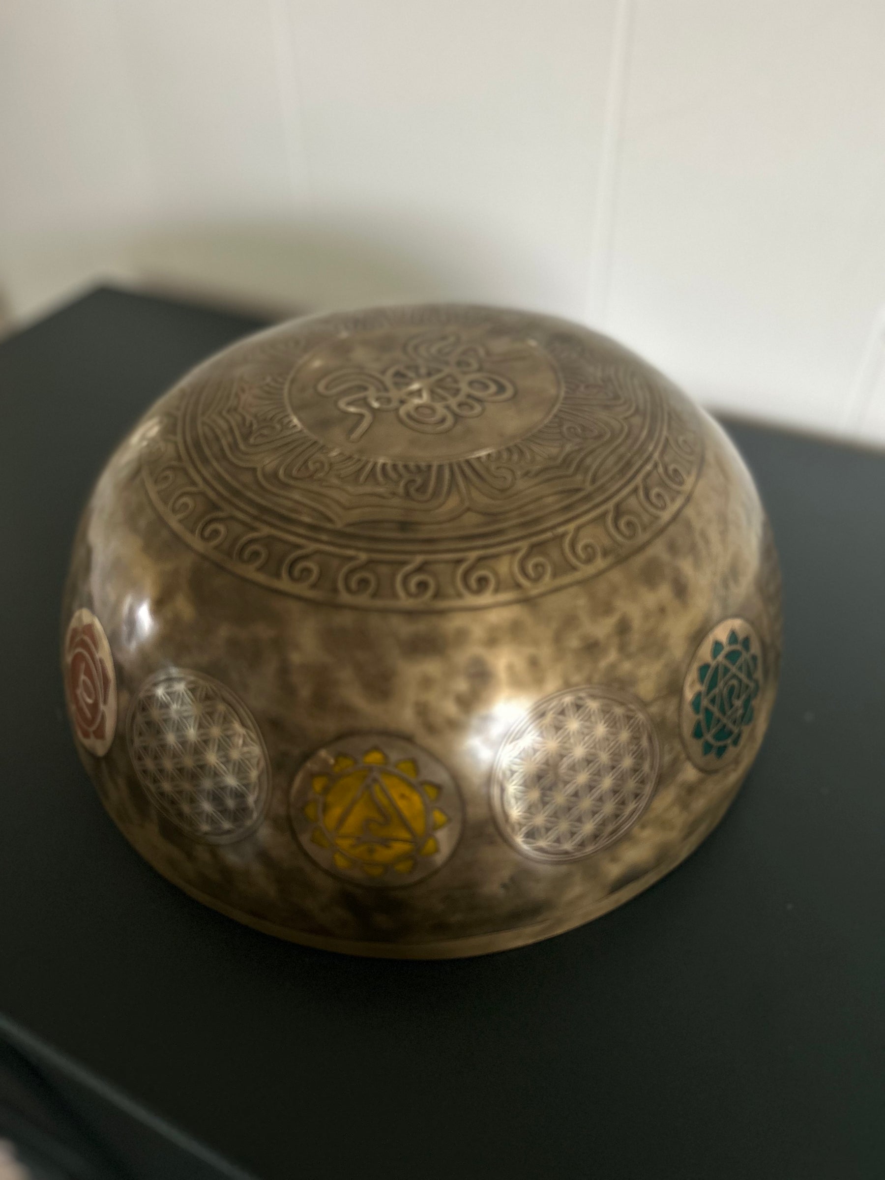 Presale - Gem Of The Garden Bowl: 13 inch | Extra Large Bronze Handmade Singing Bowl