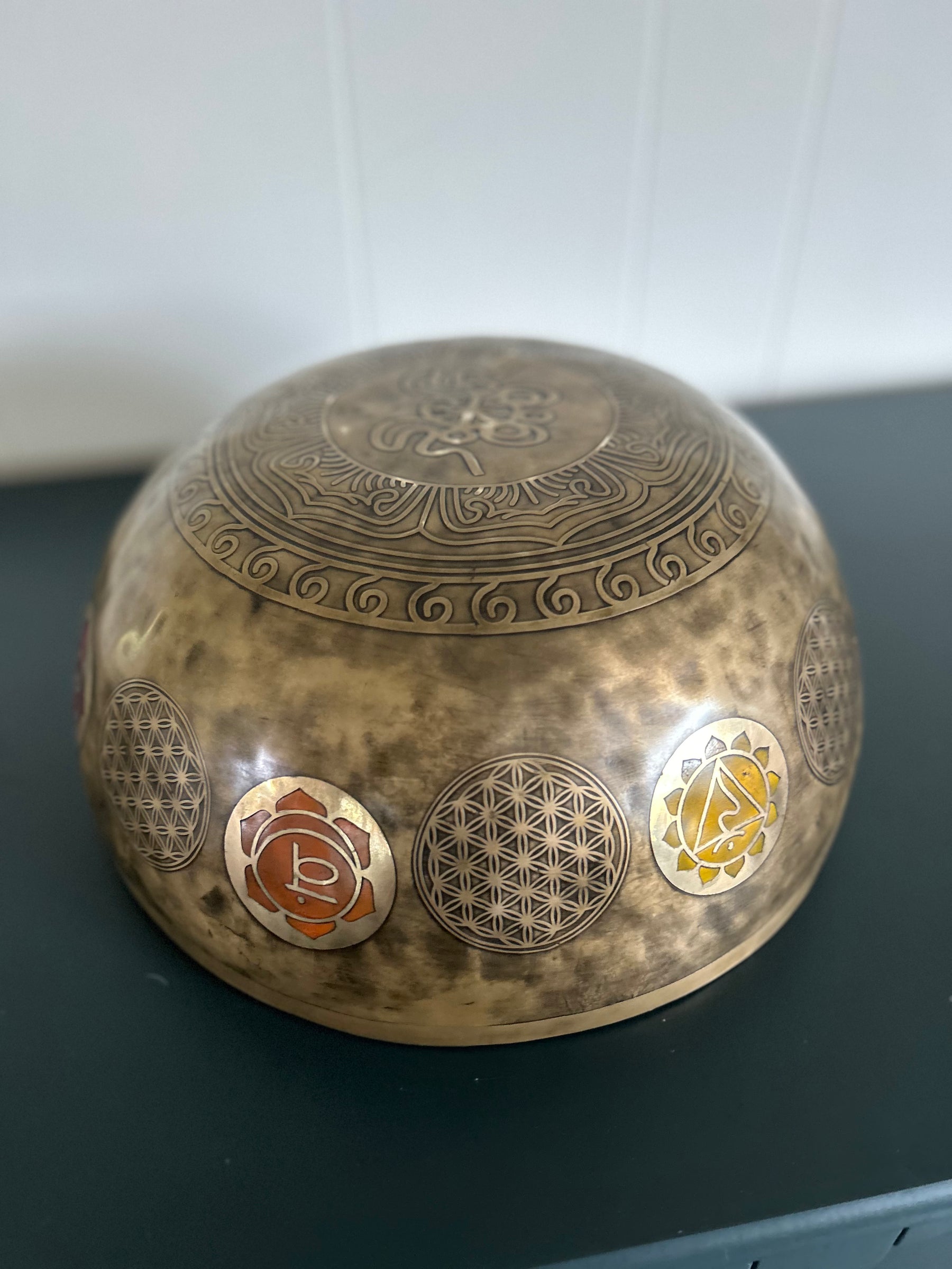Presale - Gem Of The Garden Bowl: 13 inch | Extra Large Bronze Handmade Singing Bowl