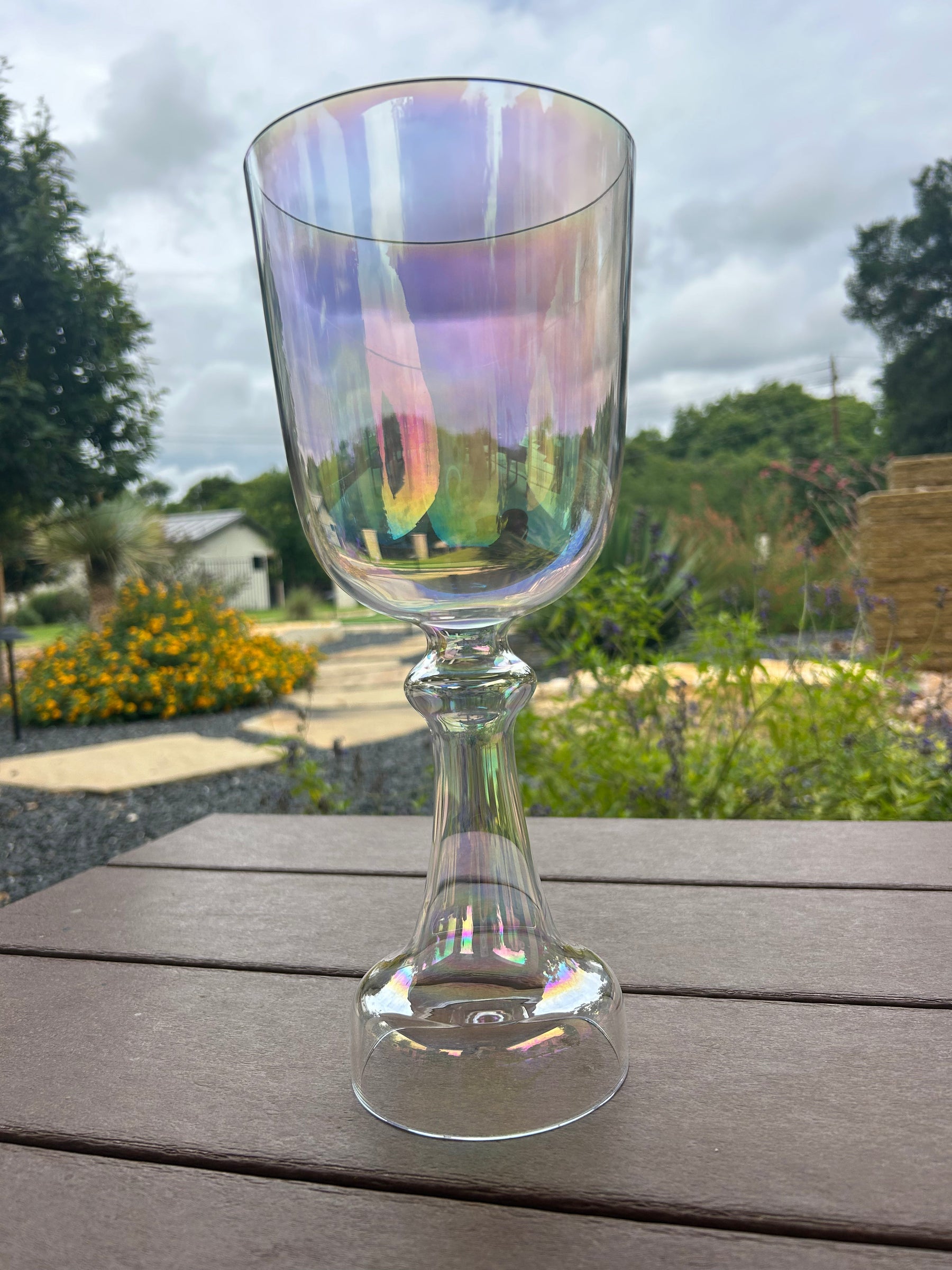 The Weathered Collection: Crown Chakra Grail: Perfect Pitch B4 5.25 Inch Chalice Bowl