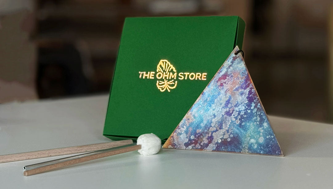 Hand-Forged Triangular Sound Triangle β Silver Nickel | JosΓ© Antonio Γlvarez X The Ohm Store