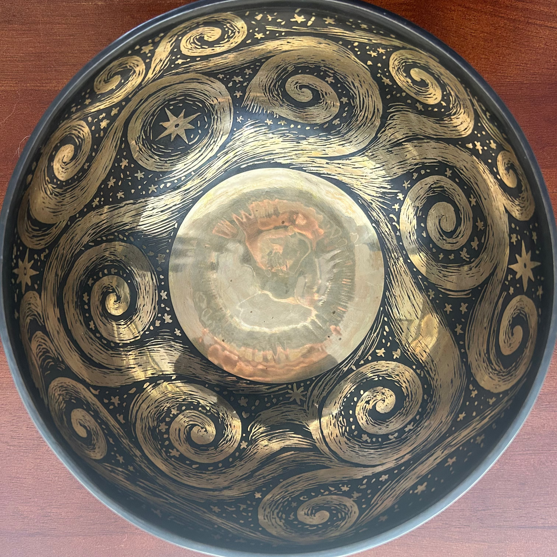 The Stillpoint Singing Bowl: 9 Inch Bell Bronze Singing Bowl