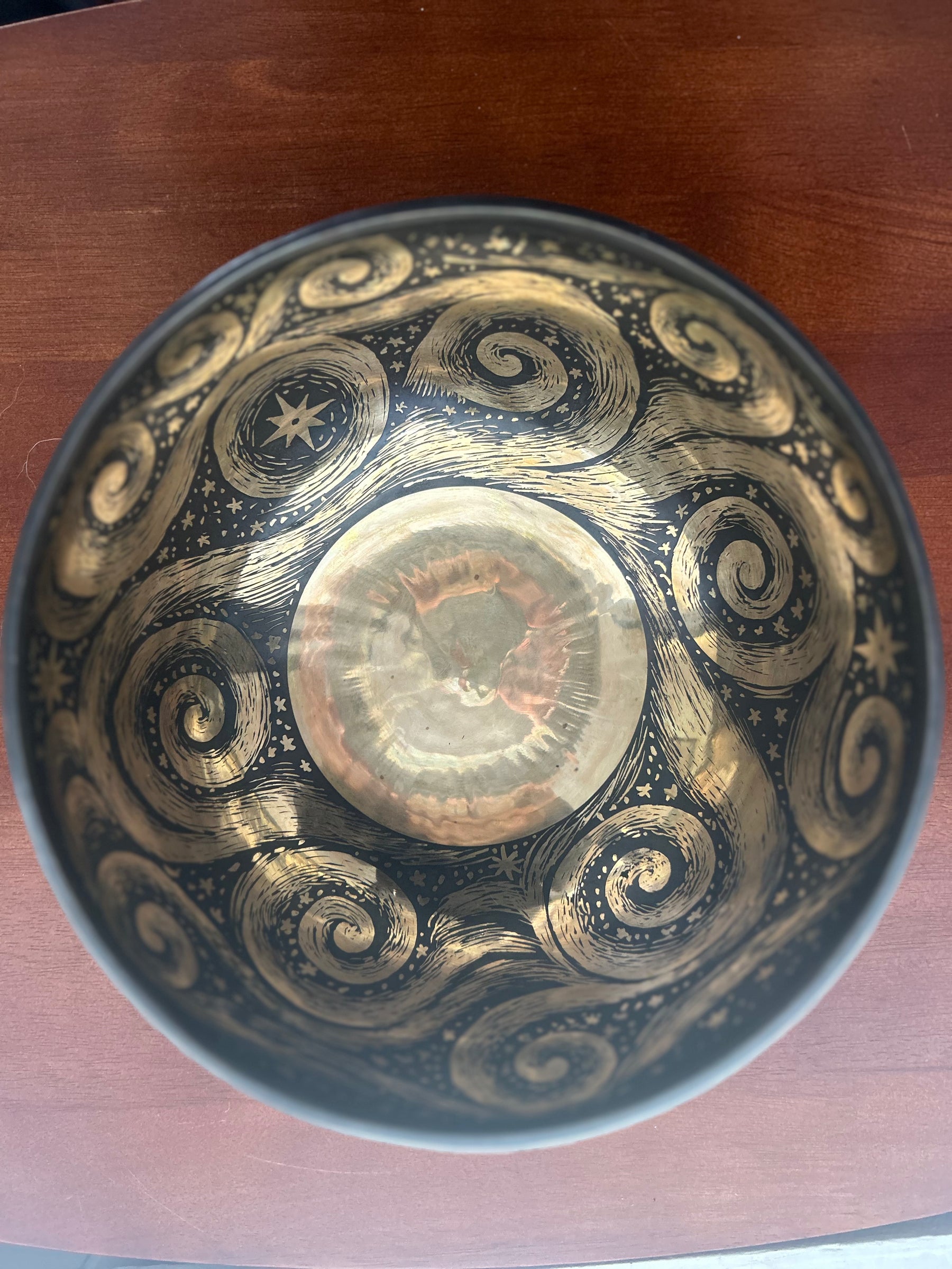 The Stillpoint Singing Bowl: 9 Inch Bell Bronze Singing Bowl