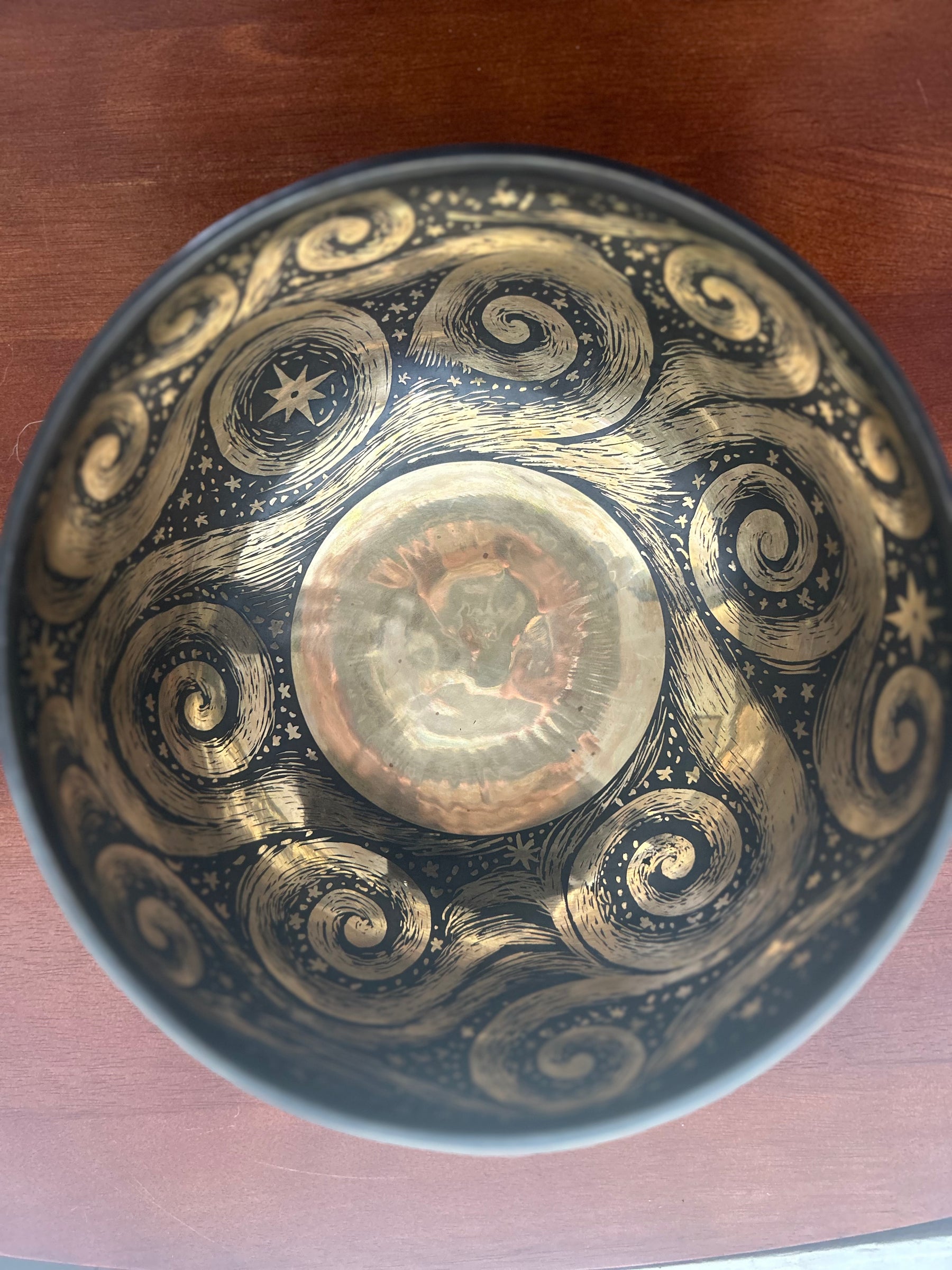 The Stillpoint Singing Bowl: 9 Inch Bell Bronze Singing Bowl