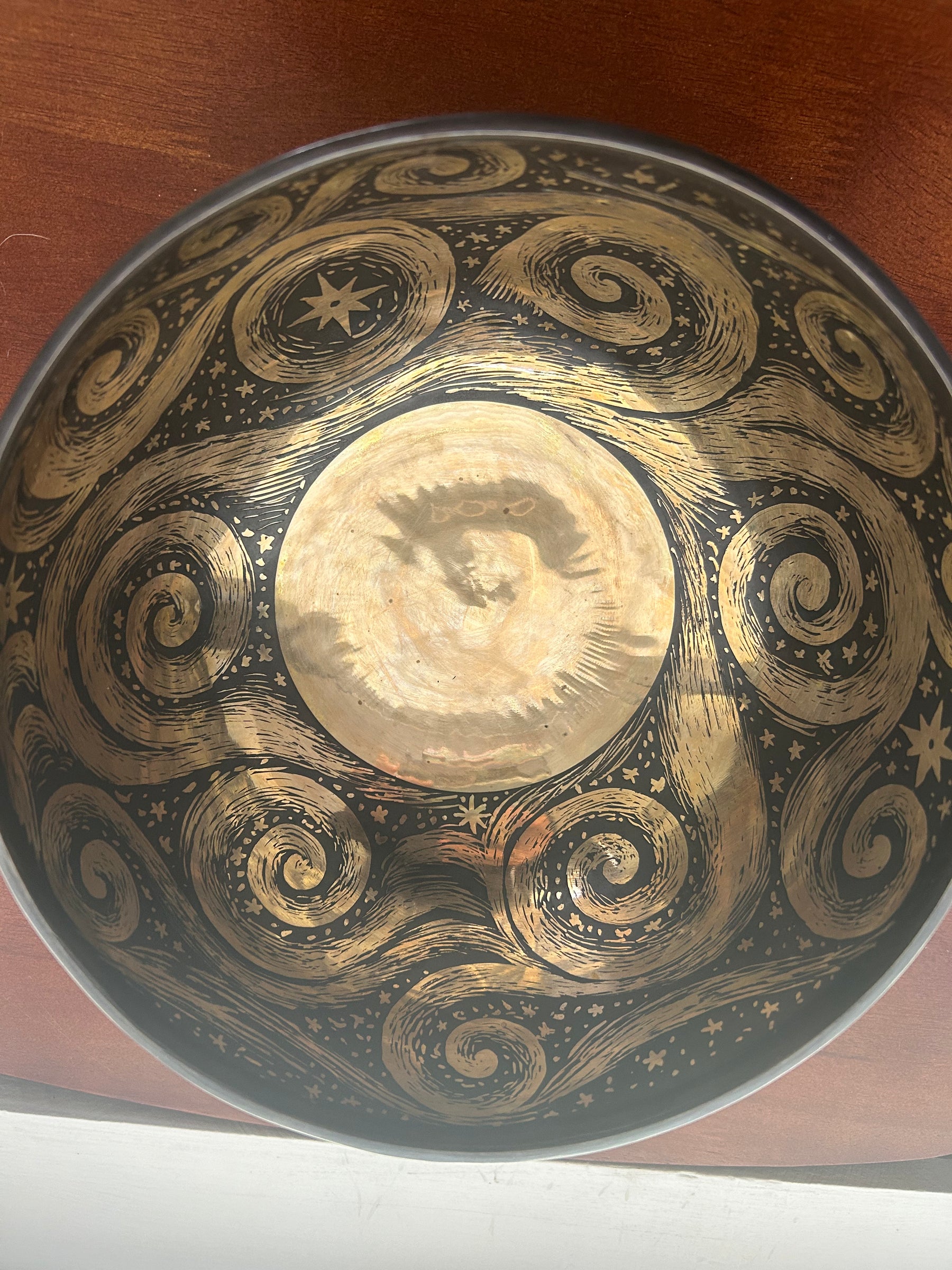 The Stillpoint Singing Bowl: 9 Inch Bell Bronze Singing Bowl