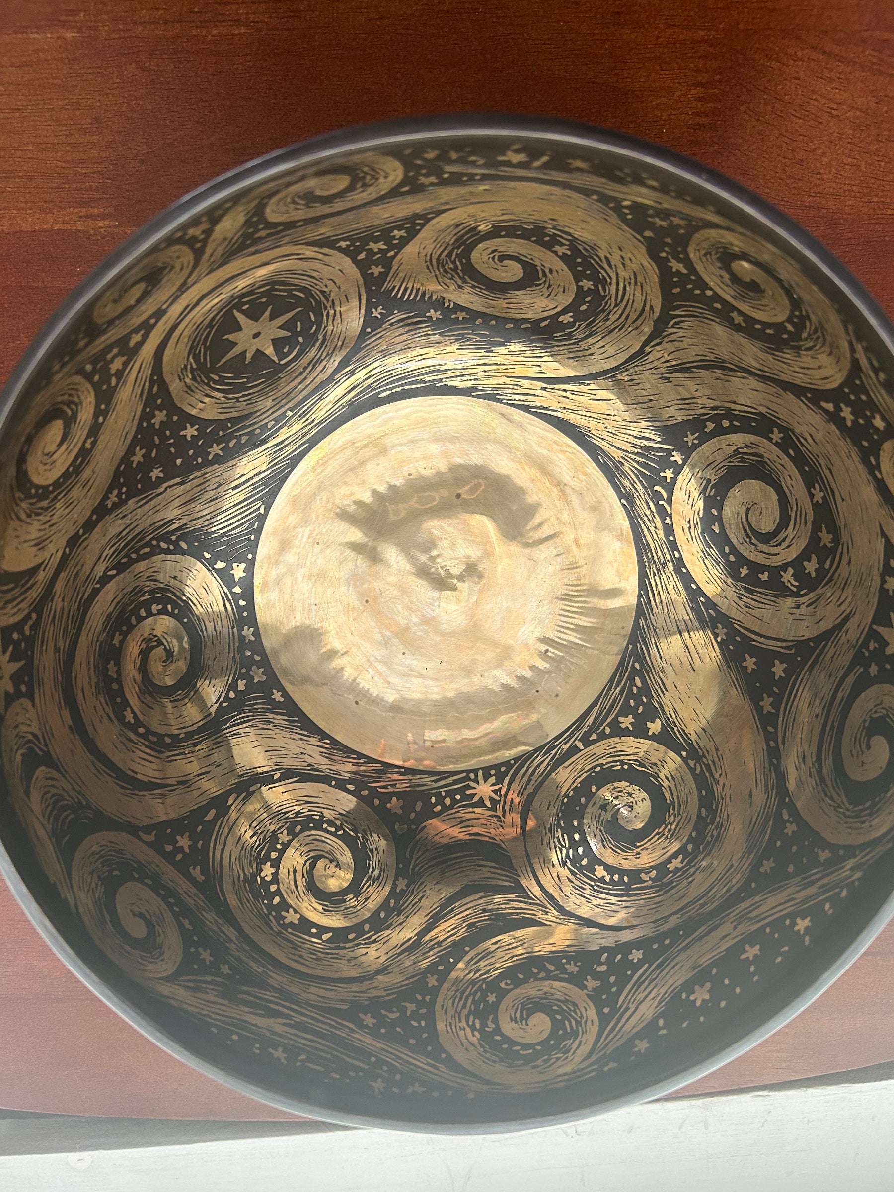 The Stillpoint Singing Bowl: 9 Inch Bell Bronze Singing Bowl