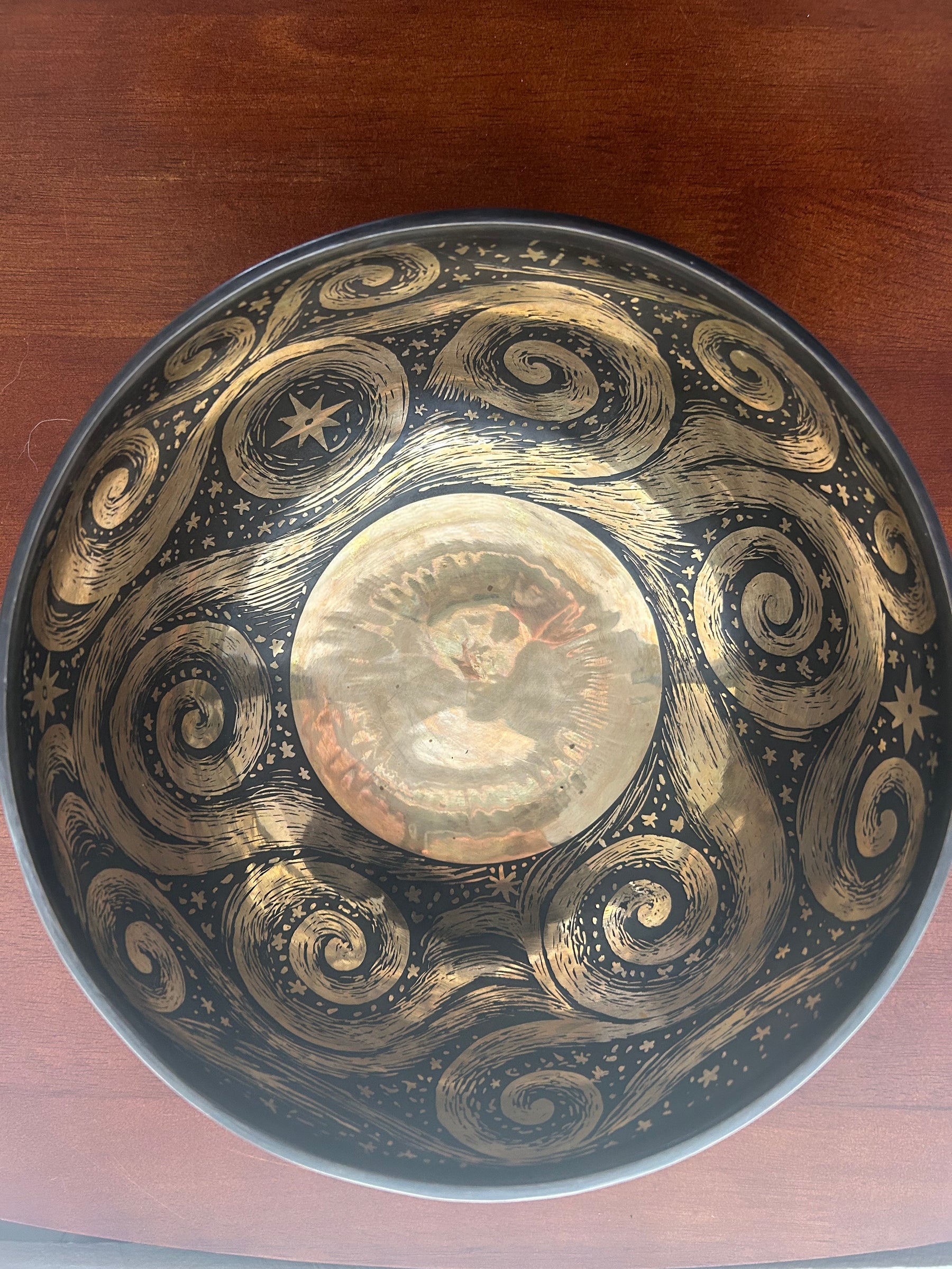 The Stillpoint Singing Bowl: 9 Inch Bell Bronze Singing Bowl