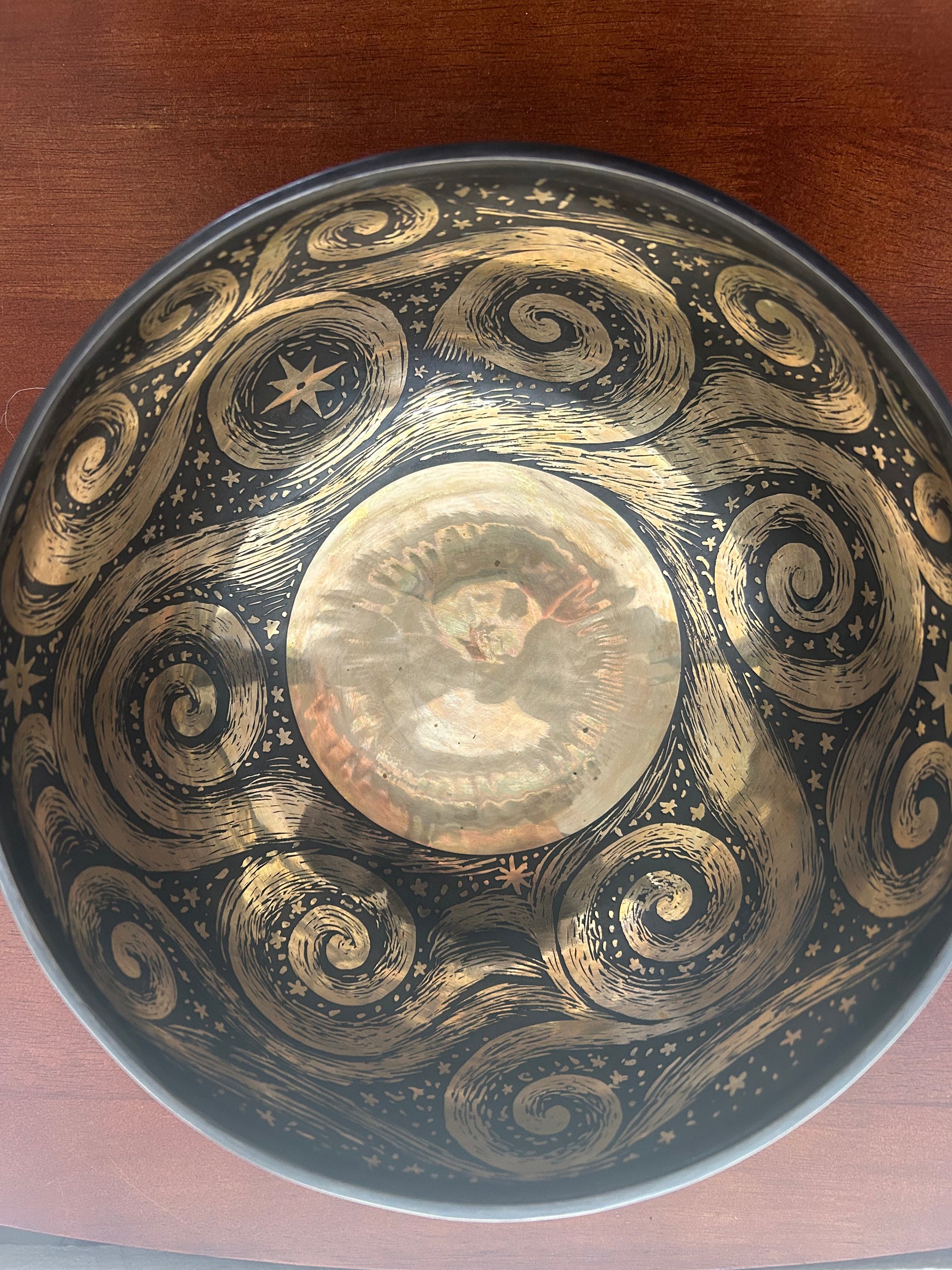 The Stillpoint Singing Bowl: 9 Inch Bell Bronze Singing Bowl