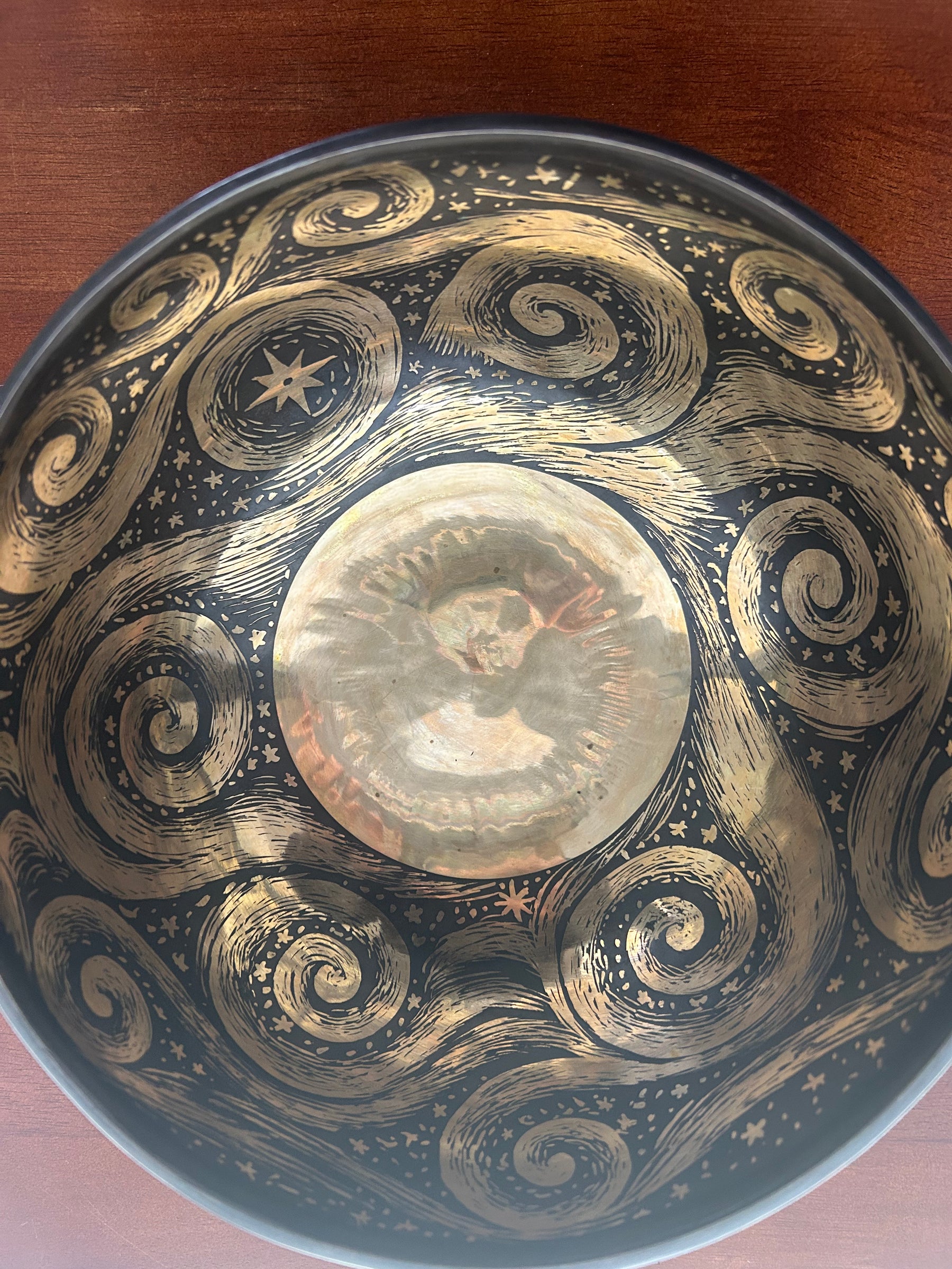 The Stillpoint Singing Bowl: 9 Inch Bell Bronze Singing Bowl