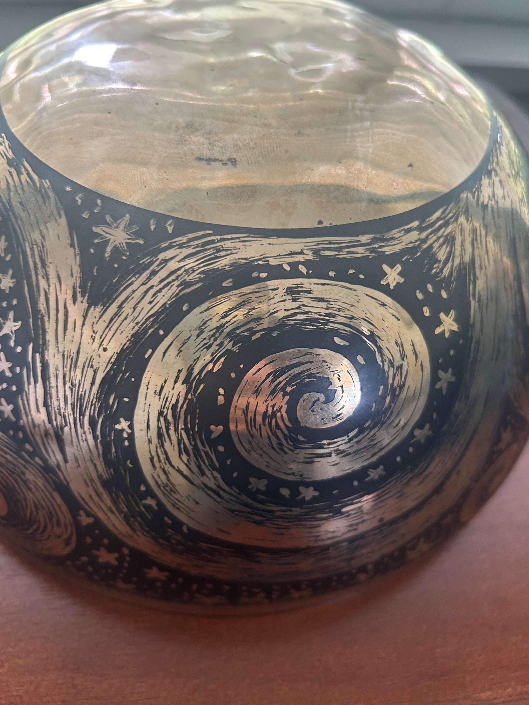 The Stillpoint Singing Bowl: 9 Inch Bell Bronze Singing Bowl