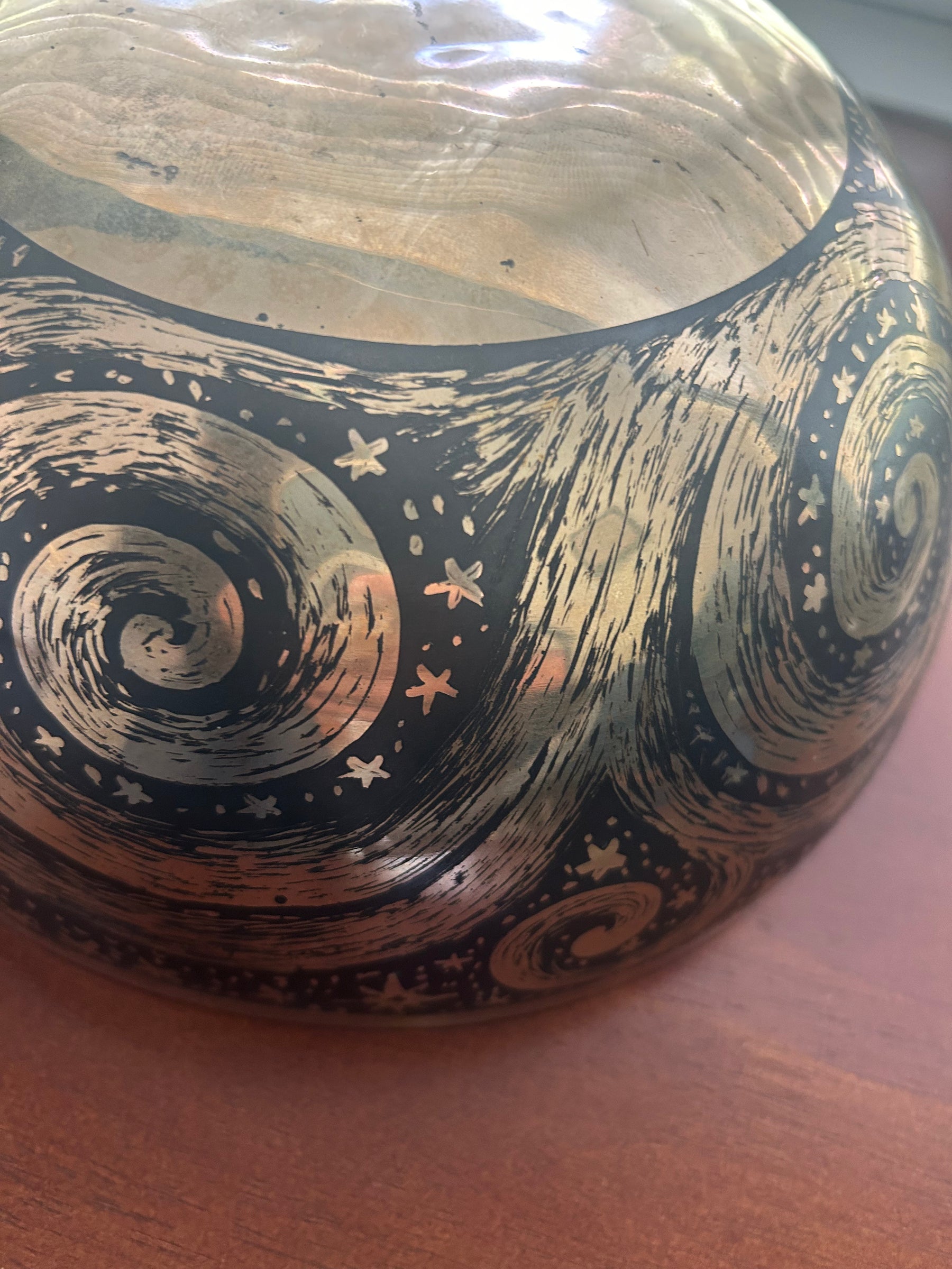 The Stillpoint Singing Bowl: 9 Inch Bell Bronze Singing Bowl