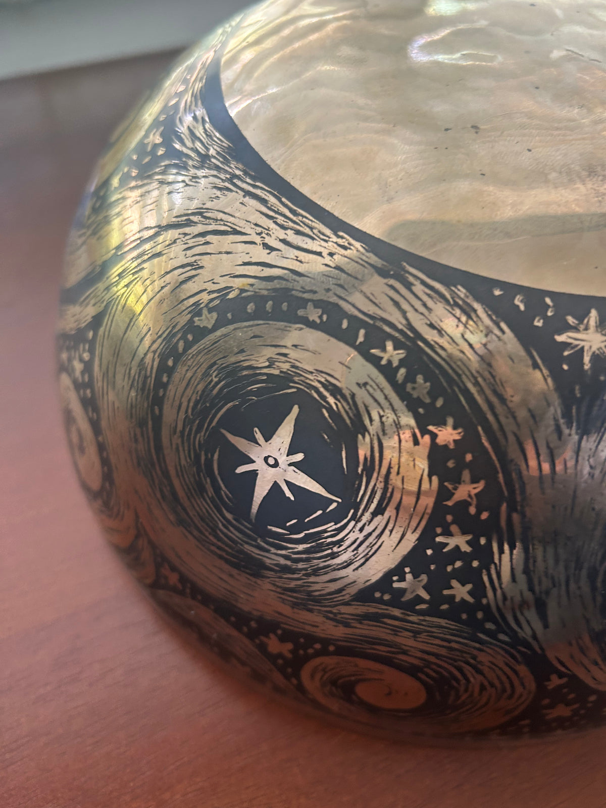 The Stillpoint Singing Bowl: 9 Inch Bell Bronze Singing Bowl