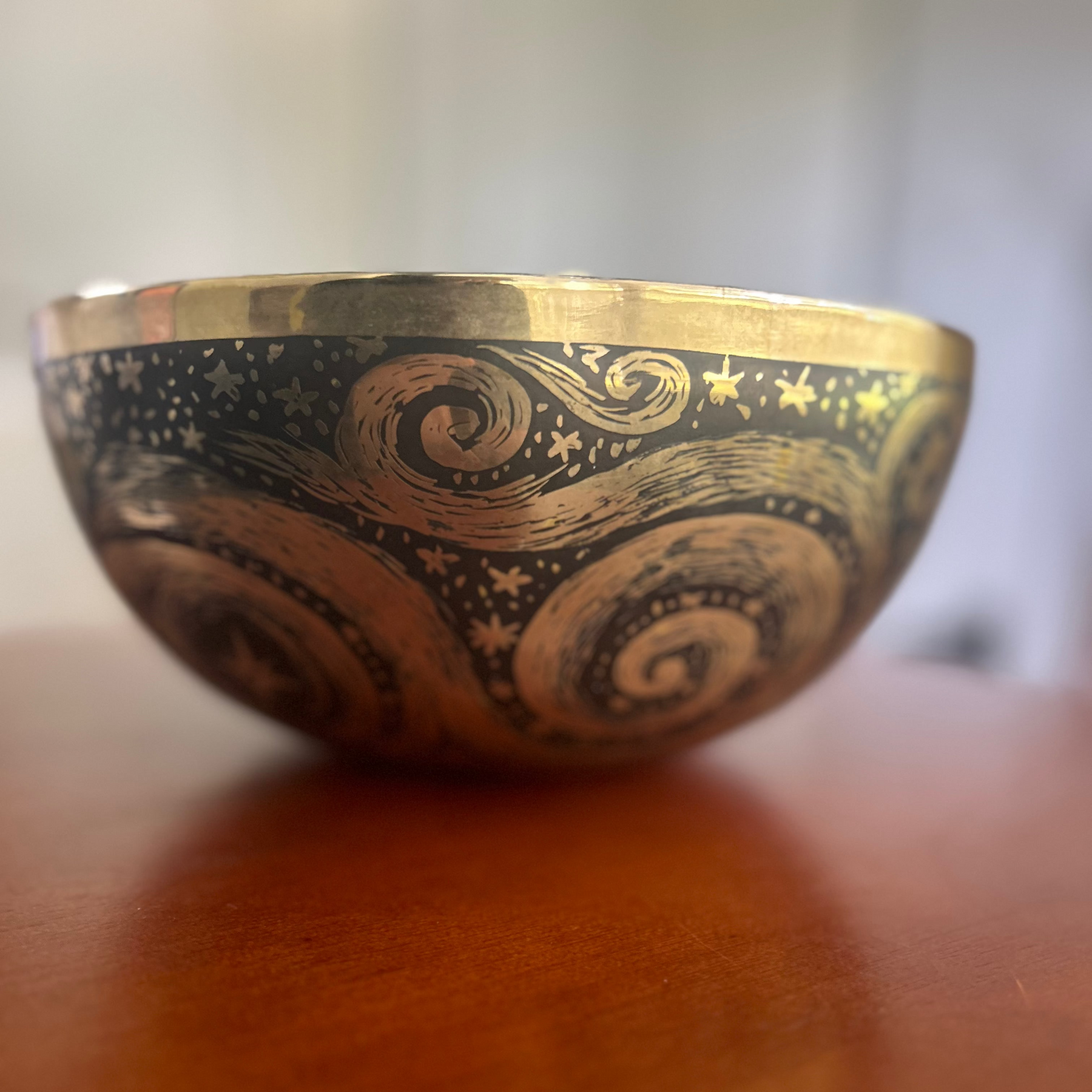 The Stillpoint Singing Bowl: 9 Inch Bell Bronze Singing Bowl