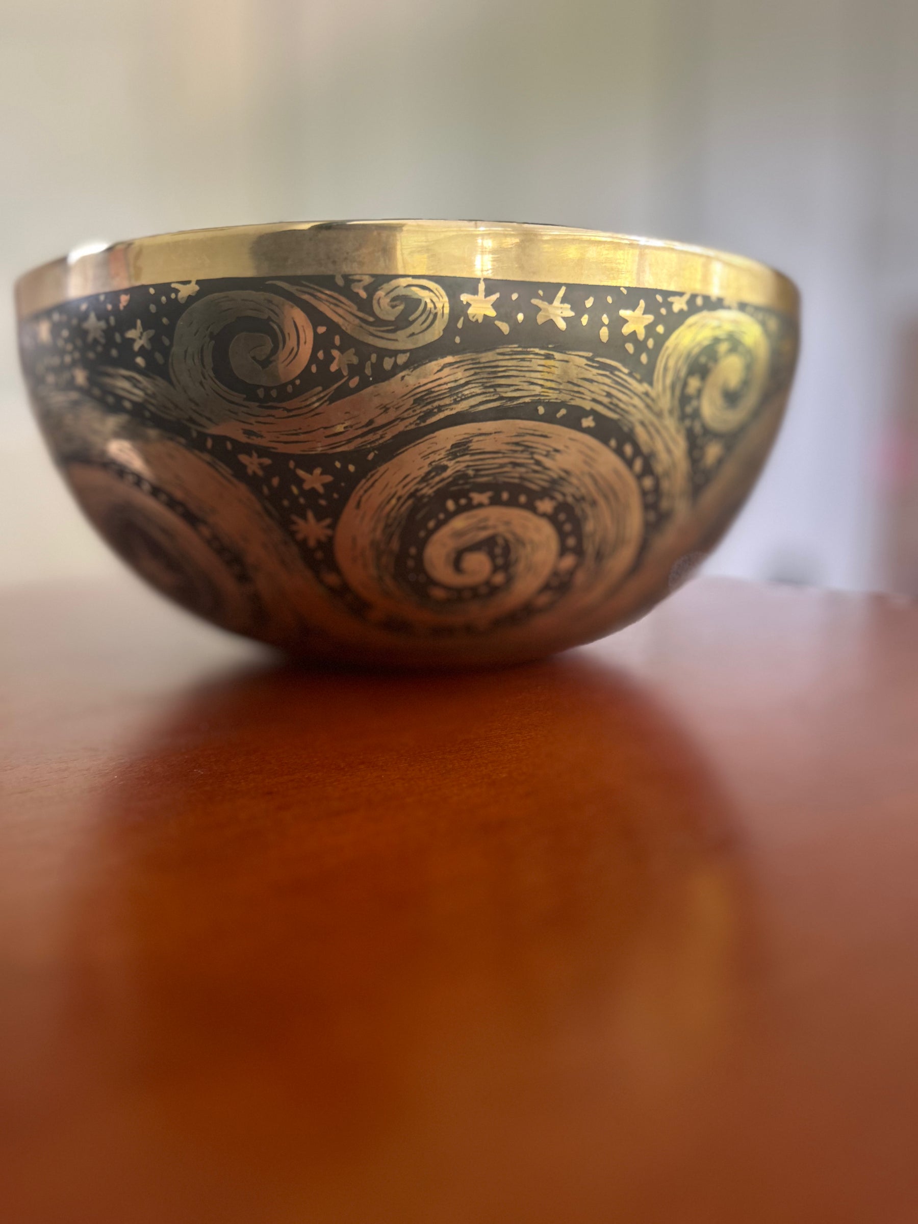 The Stillpoint Singing Bowl: 9 Inch Bell Bronze Singing Bowl