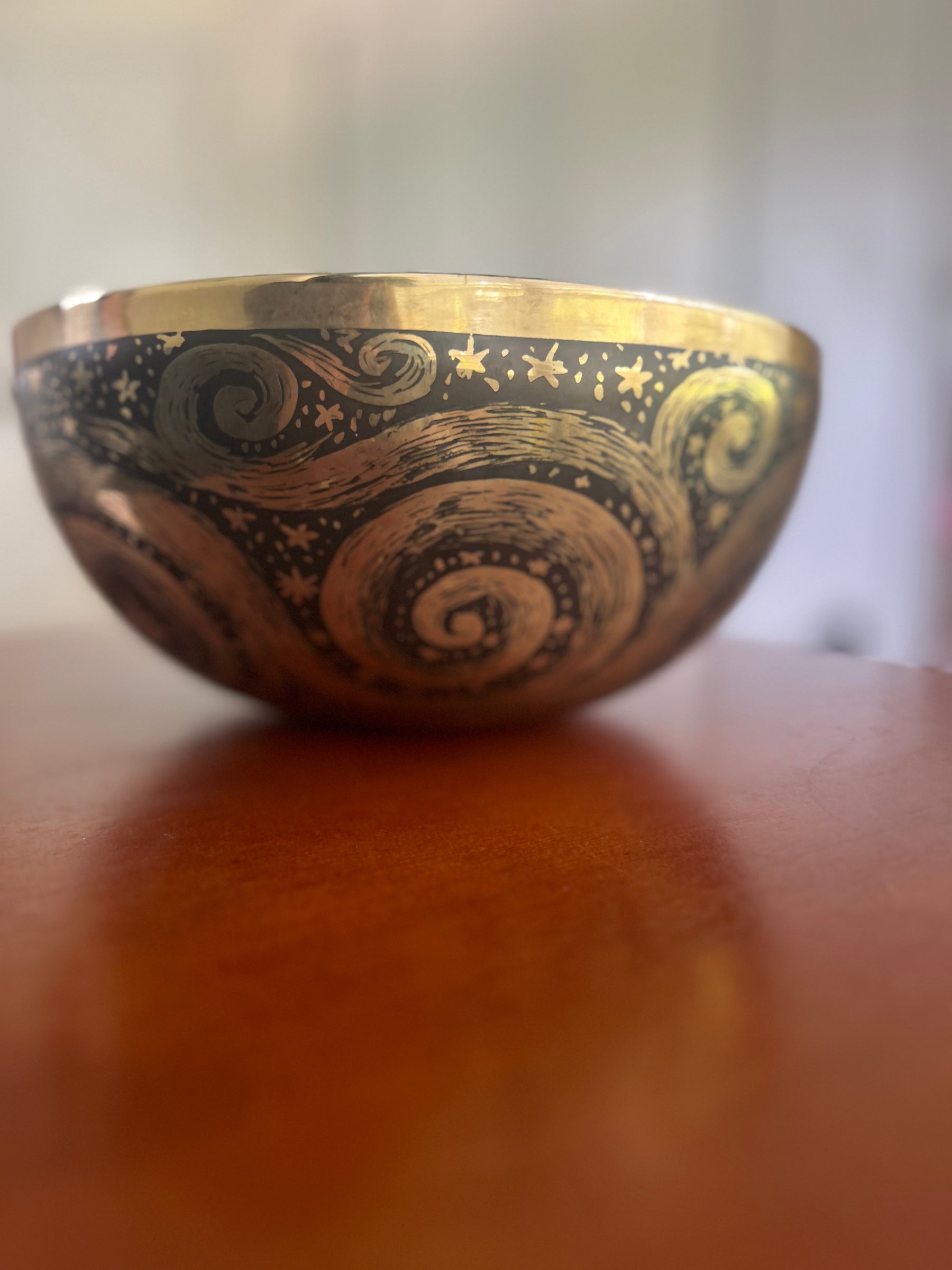 The Stillpoint Singing Bowl: 9 Inch Bell Bronze Singing Bowl