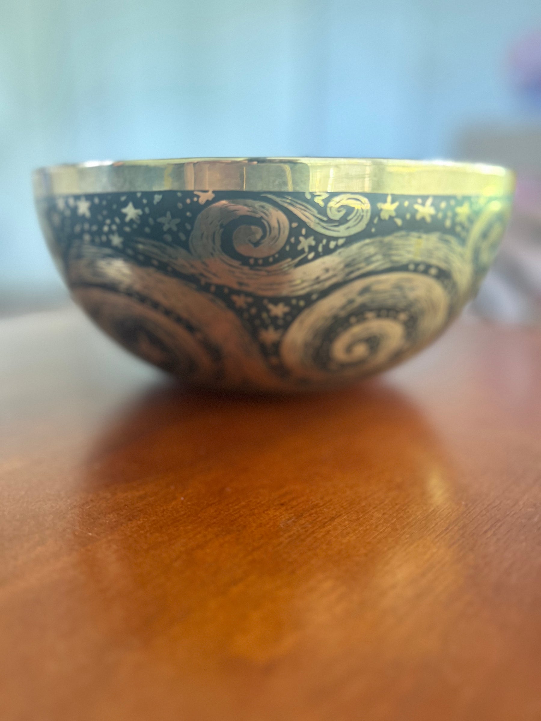 The Stillpoint Singing Bowl: 9 Inch Bell Bronze Singing Bowl