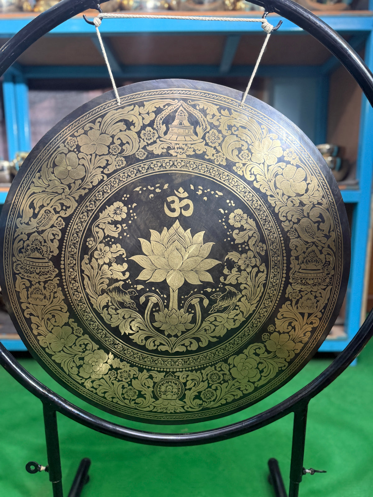 27 Inch Bronze Gong Handmade In Nepal One of One 0001
